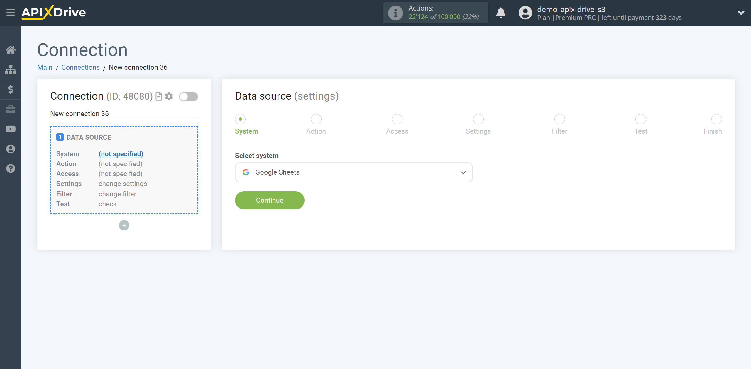 How to setup Zoho Inventory Change sales Order / Create sales Order | System selection a Data Source