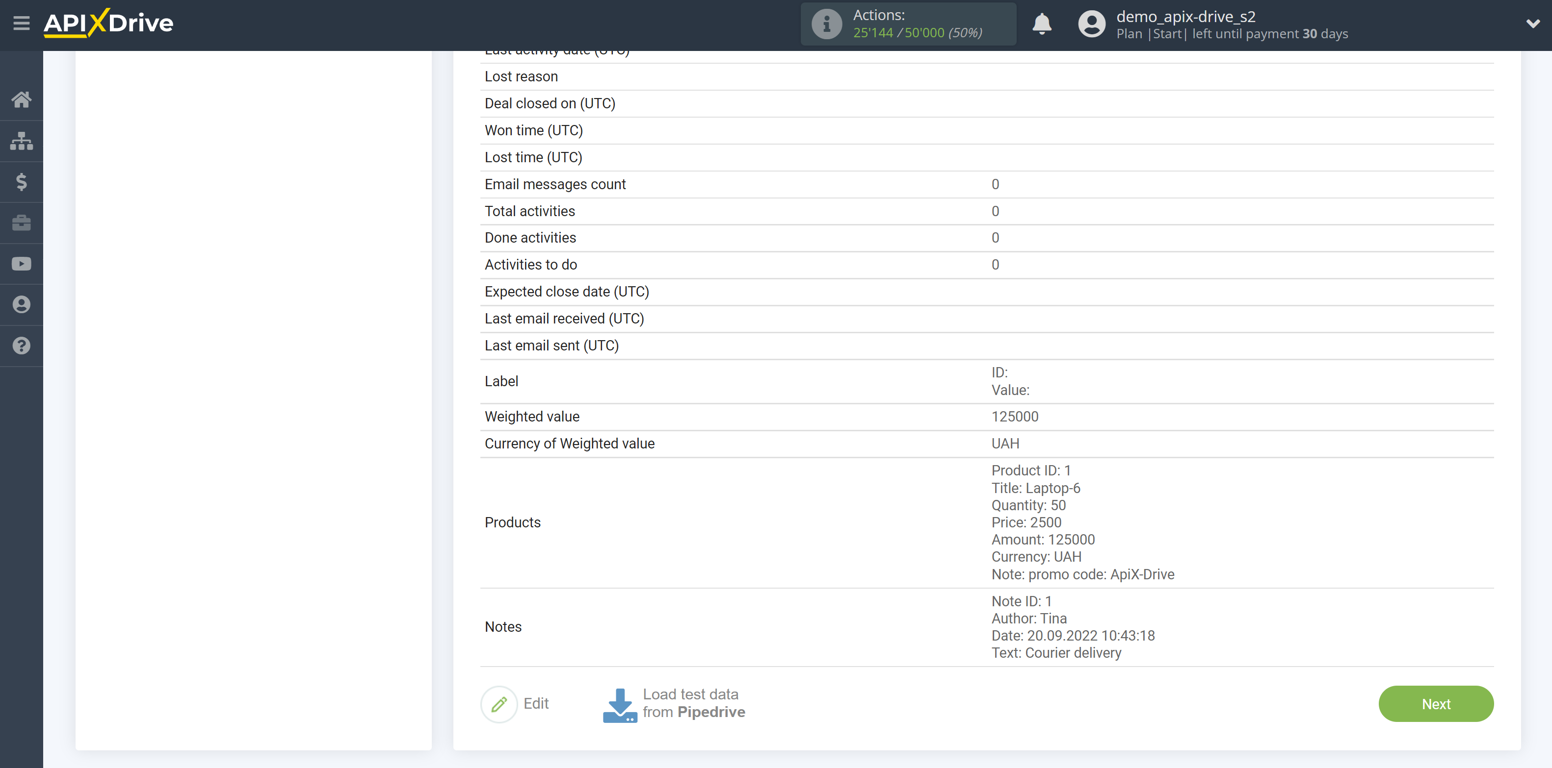 How to Connect Pipedrive as Data Source  | Data Test