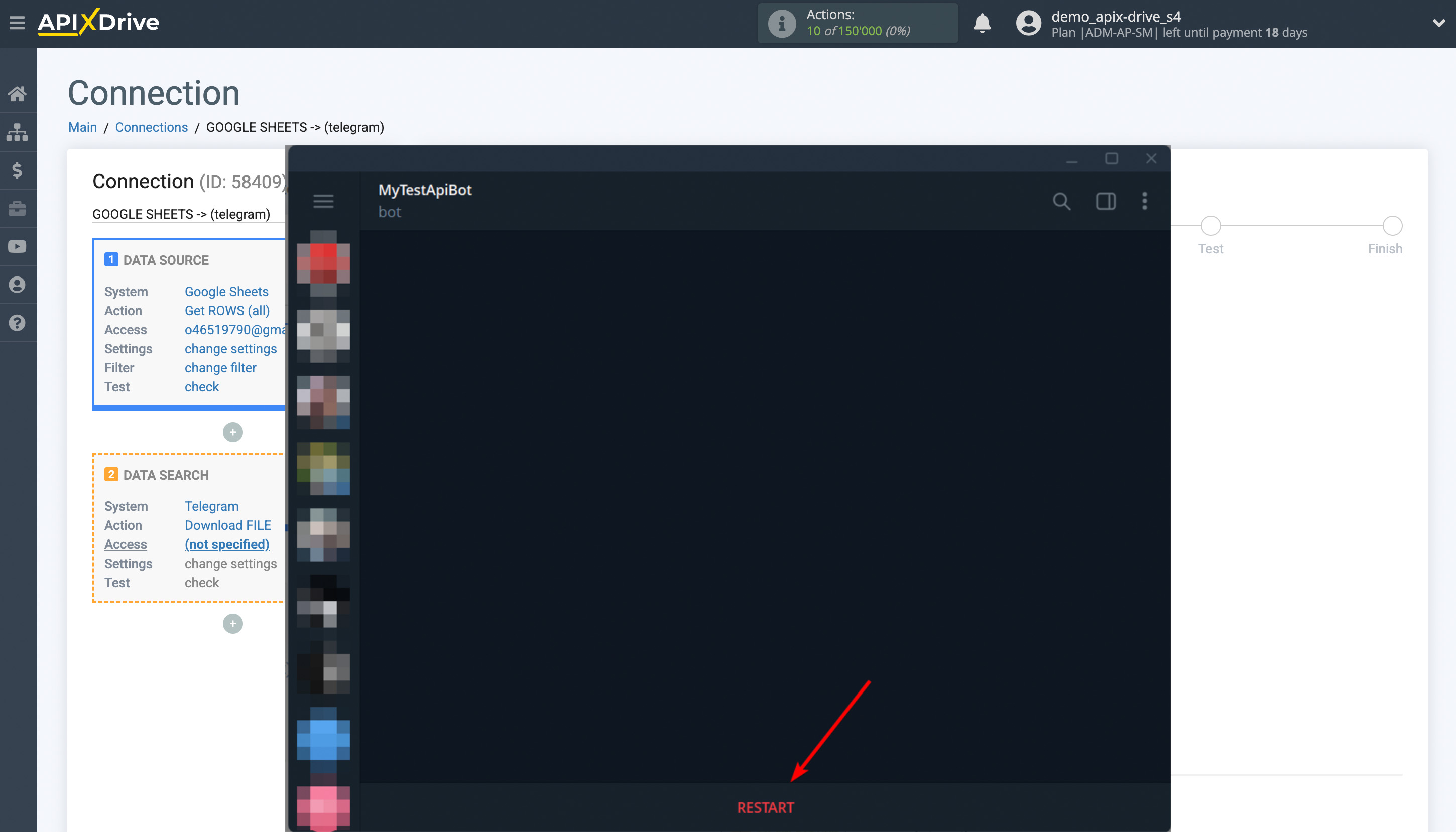Telegram File Upload Settings to Dropbox | Launching the bot