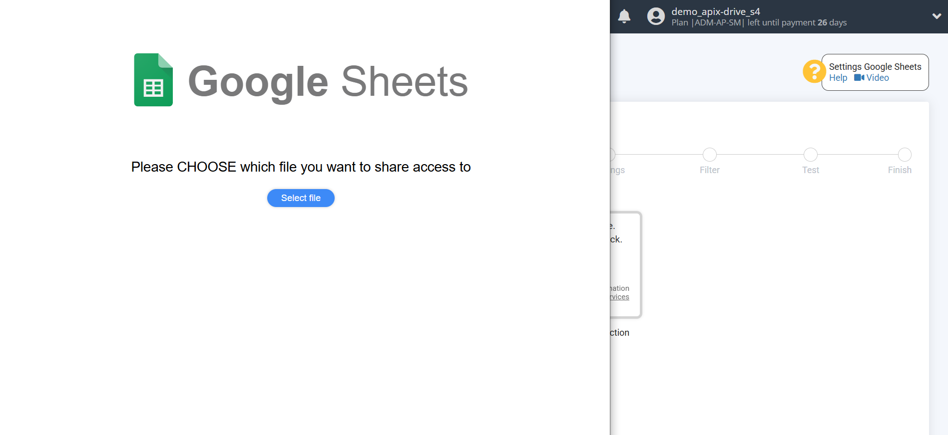 Setting up an Rows Item Search in Google Sheets | Select a Google account to connect Setting up an Rows Item Search in Google Sheets | Select a Google account to connect