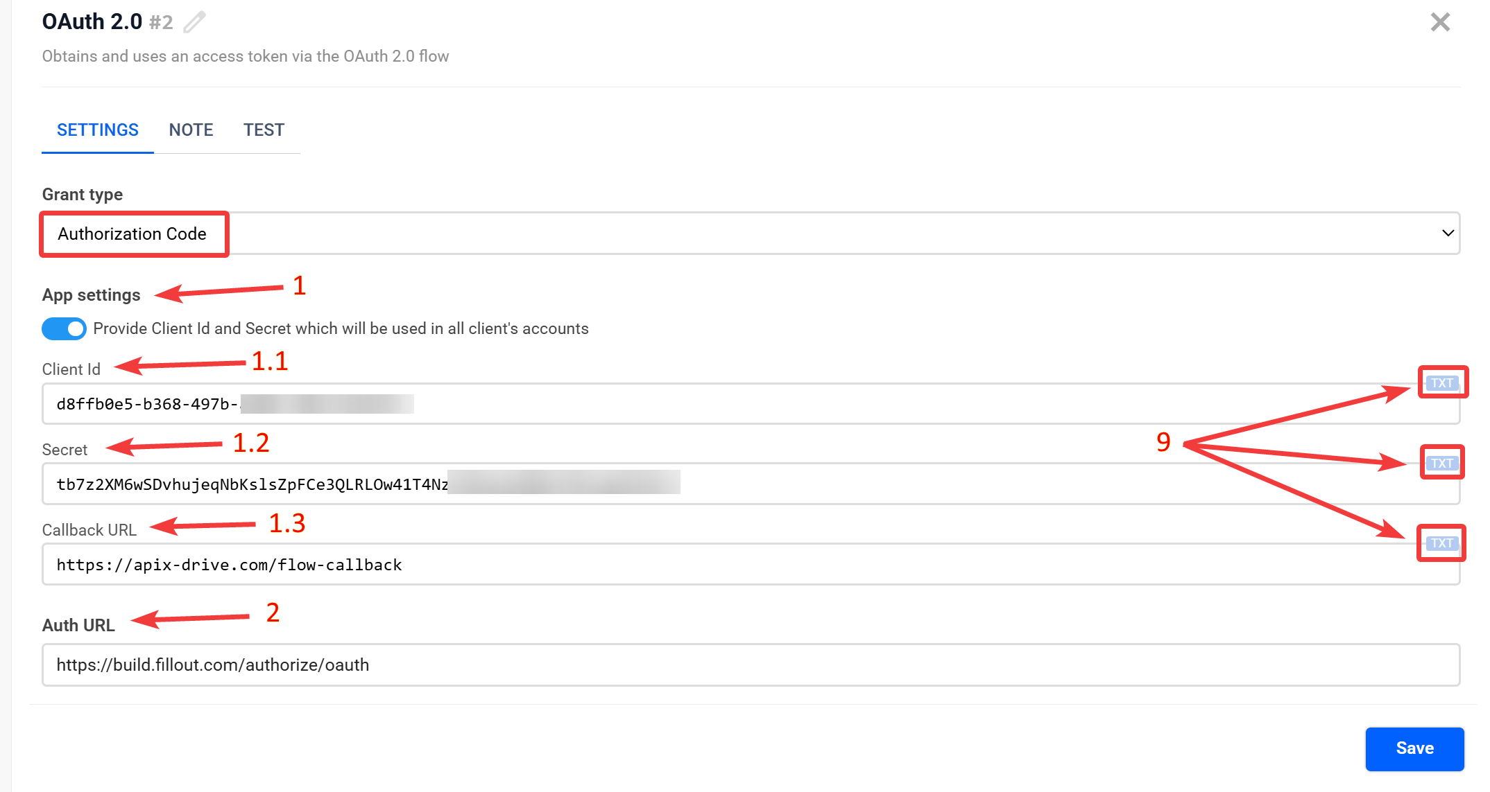 OAuth 2.0 | Налаштування блоку Authorization Code