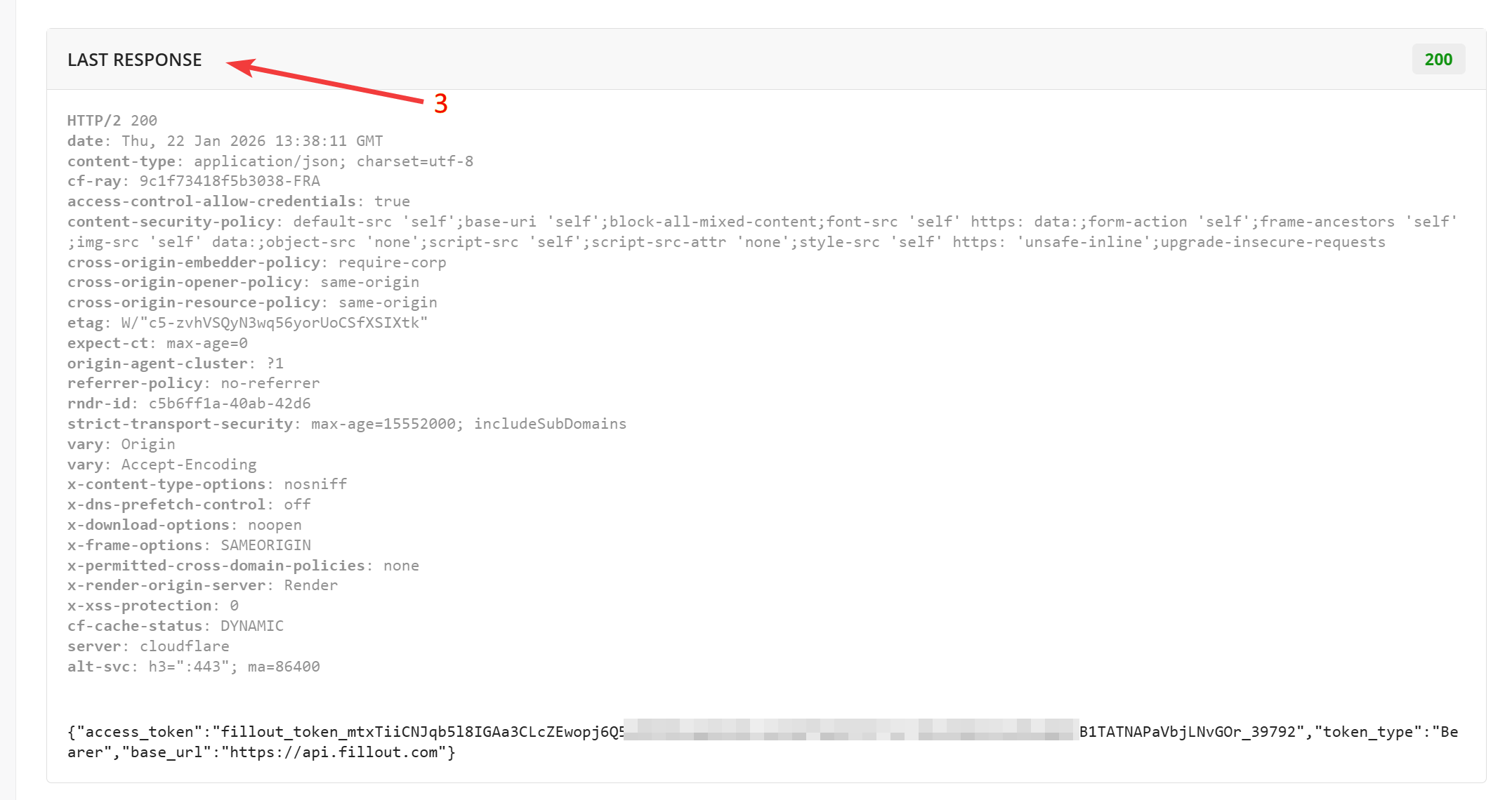 OAuth 2.0 | Діагностика підключеного акаунту на вкладці Test