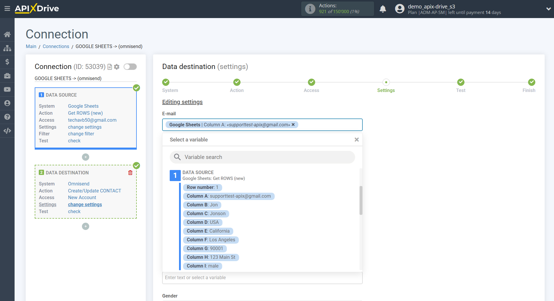 How to Connect Omnisend as Data Destination | Assigning Fields How to Connect Omnisend as Data Destination | Assigning Fields