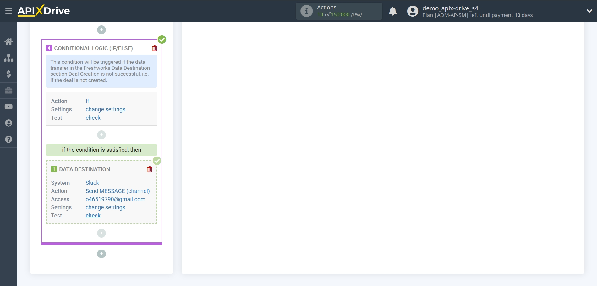 How to setup&nbsp;Freshworks Update Deal / Create Deal | Test data