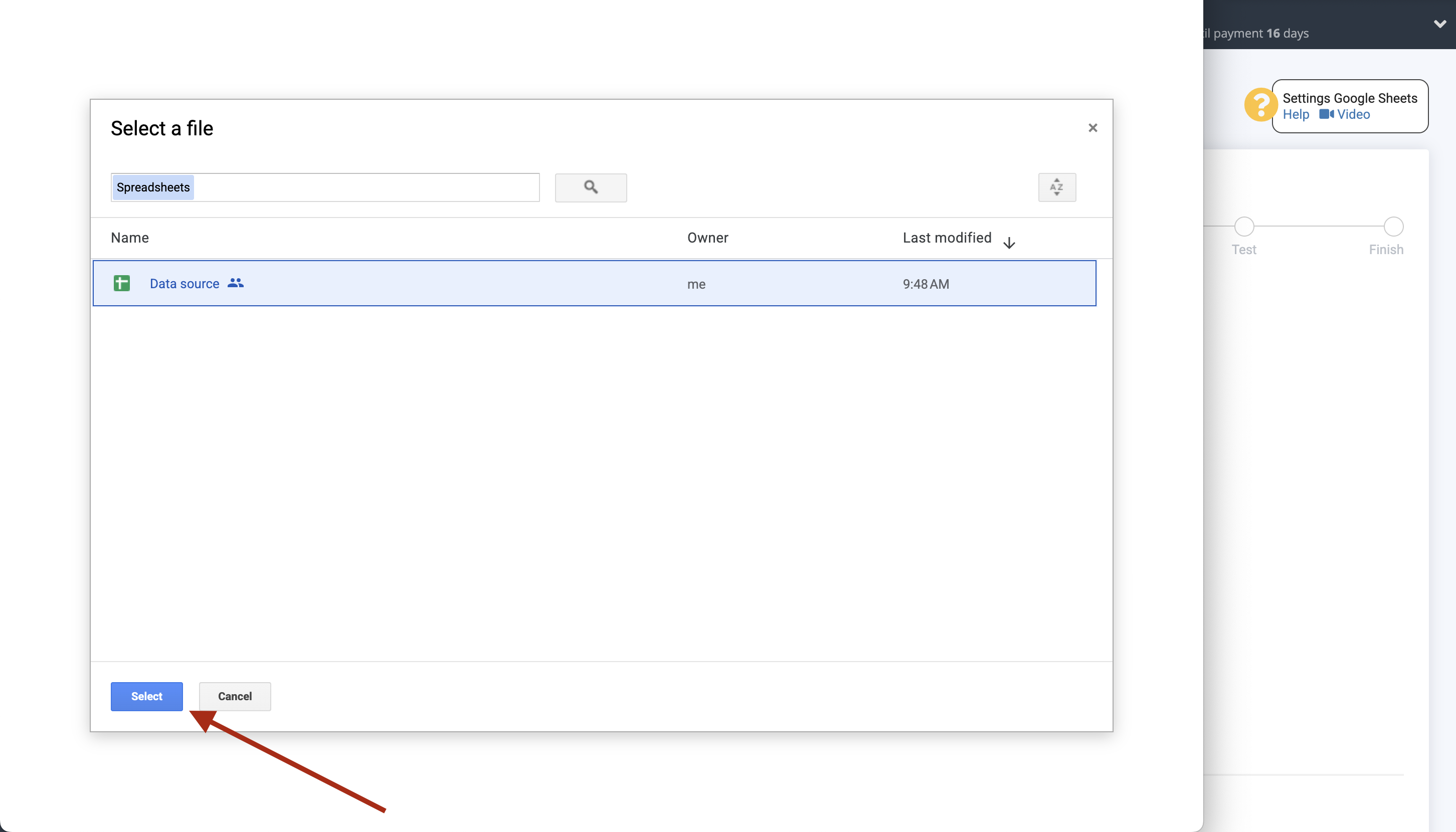 Setting up an Olostep Item Search in Google Sheets | Select a Google account to connect Setting up an Olostep Item Search in Google Sheets | Select a Google account to connect