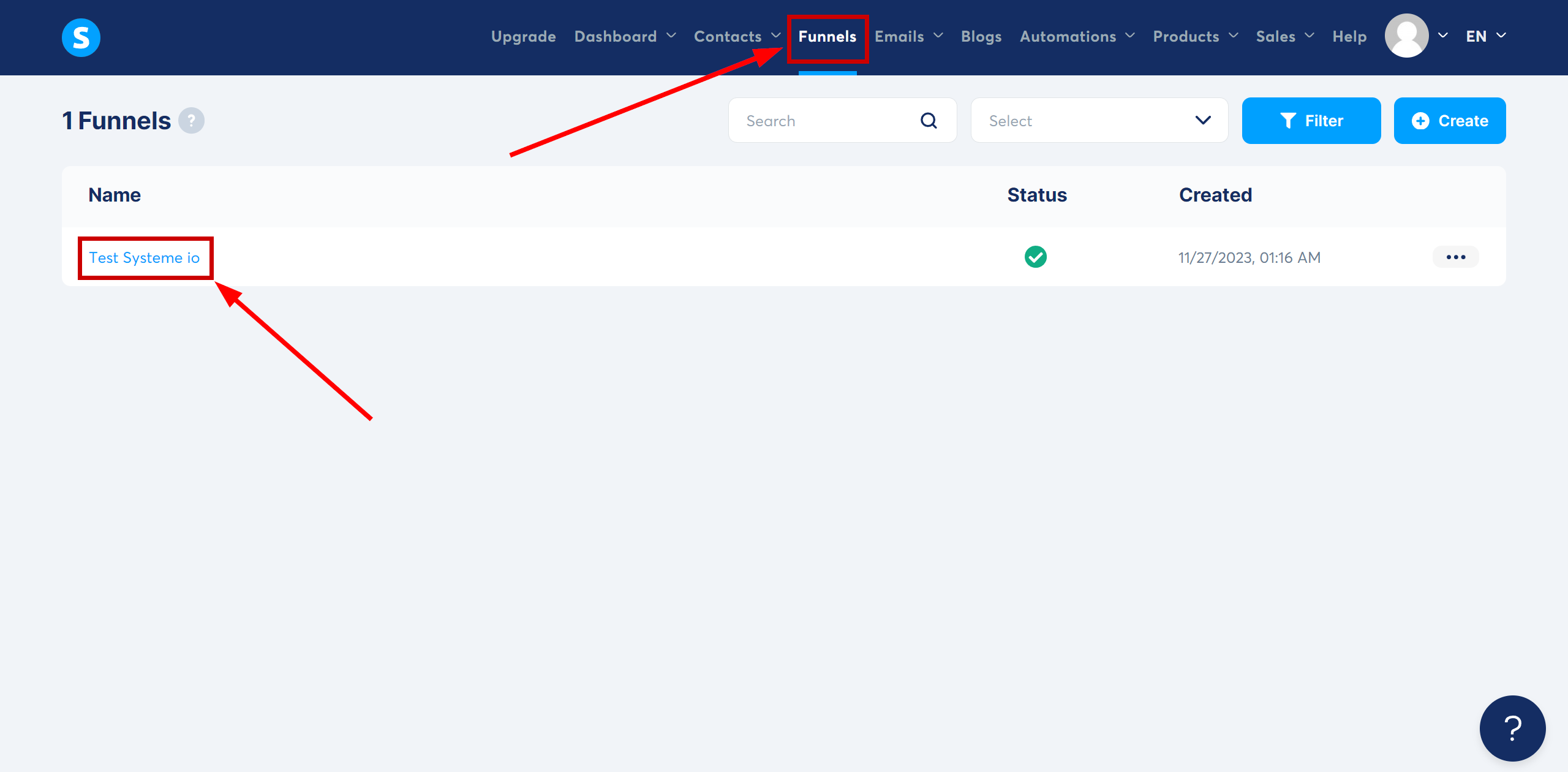 How to Connect Systeme.io as Data Source | Go to Webhook settings