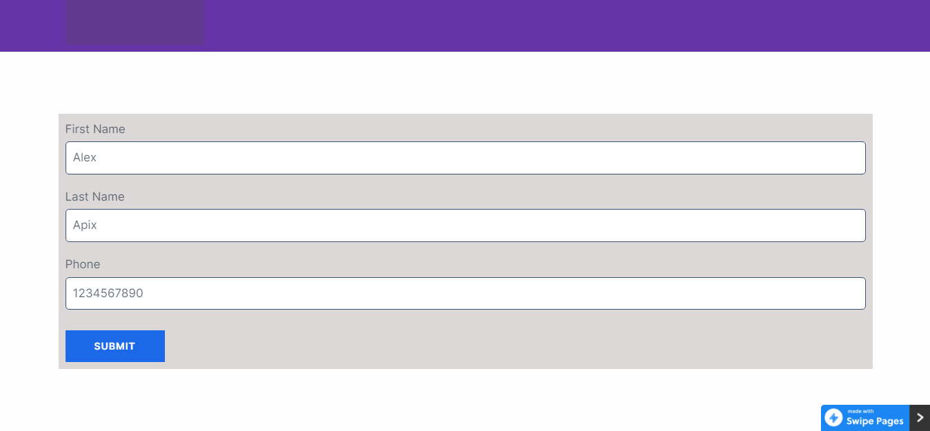 How to Connect Swipe Pages as Data Source | Test form filling