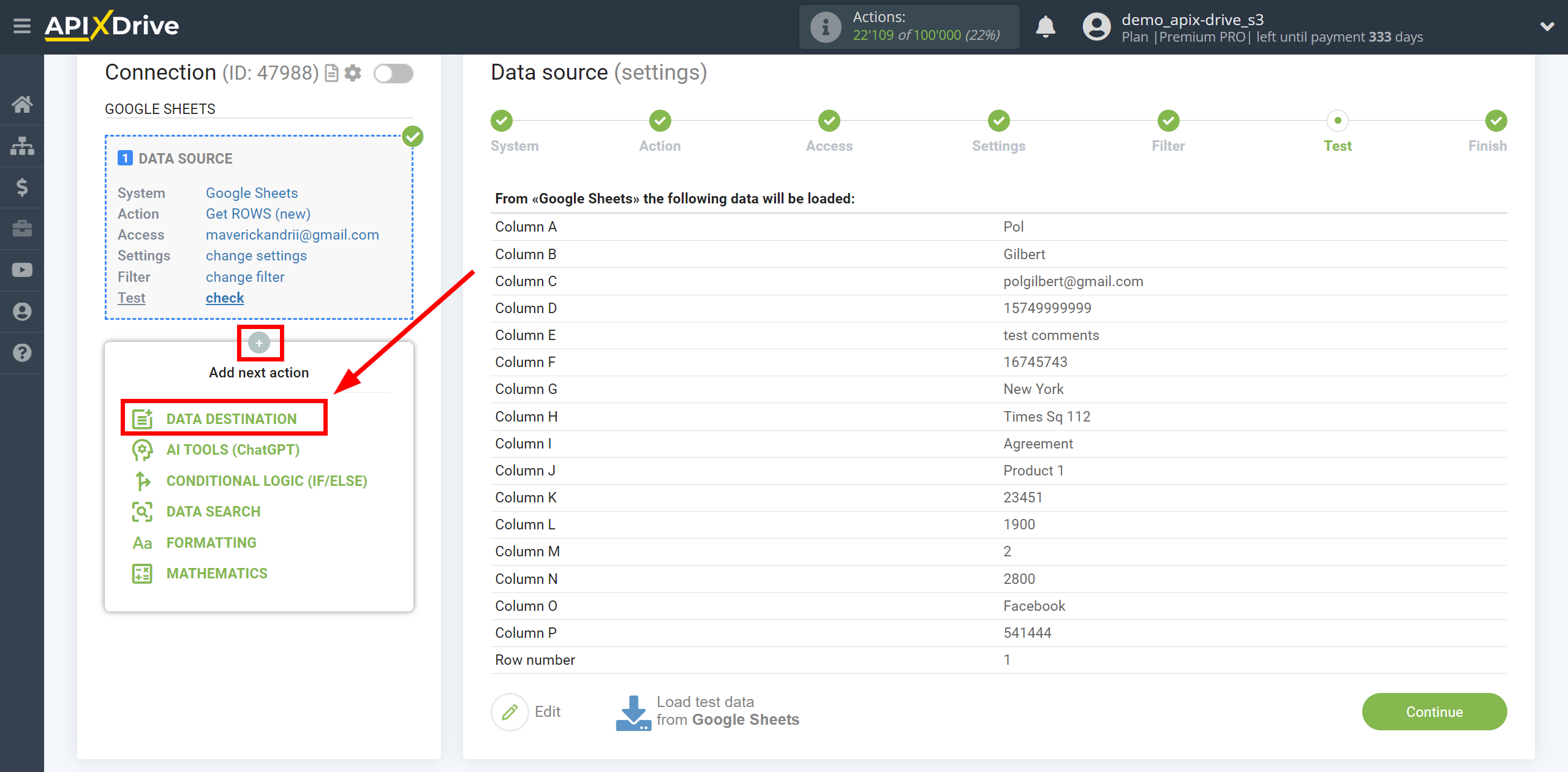 How to setup KeepinCRM Update Agreement / Create Agreement | Start setting up Data Destination