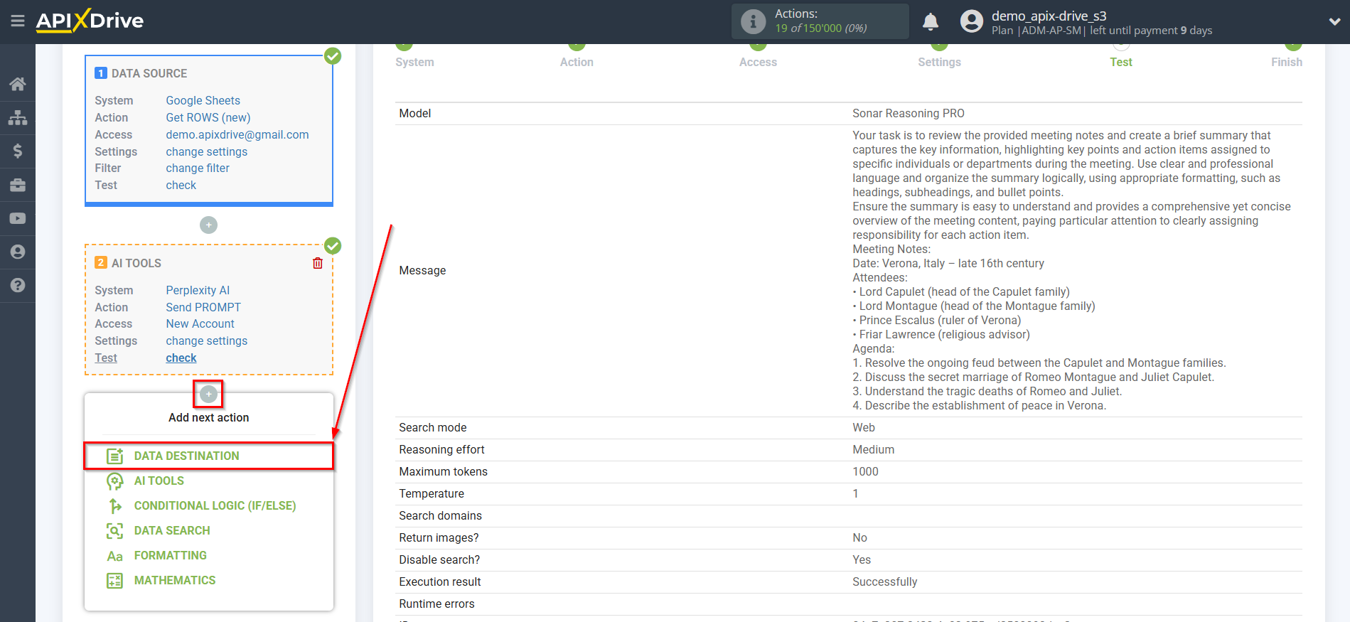Setting Up Perplexity AI in Google Sheets | Choosing a Data Destination System