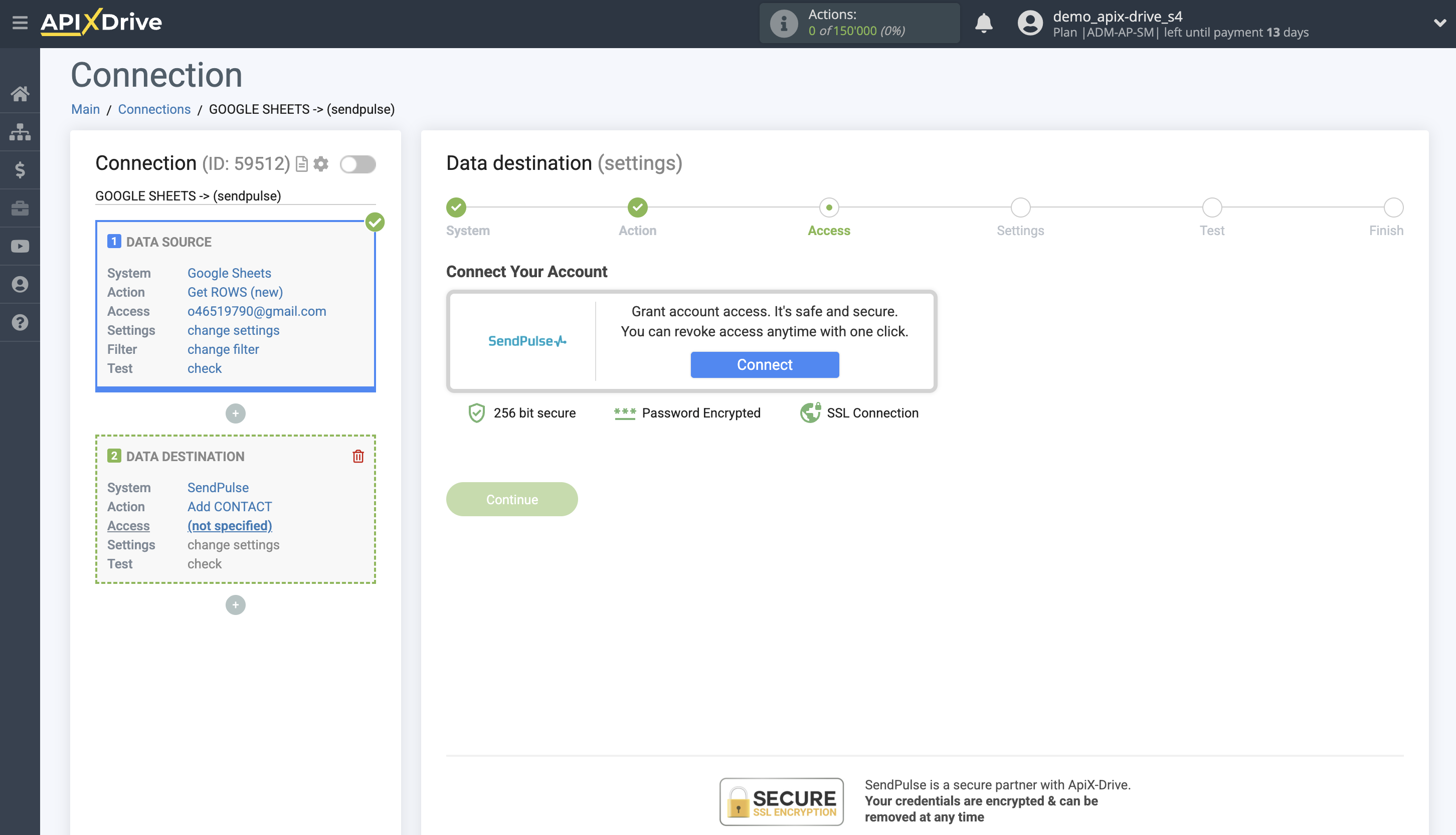 How to Connect SendPulse as Data Destination | Account connection How to Connect SendPulse as Data Destination | Account connection