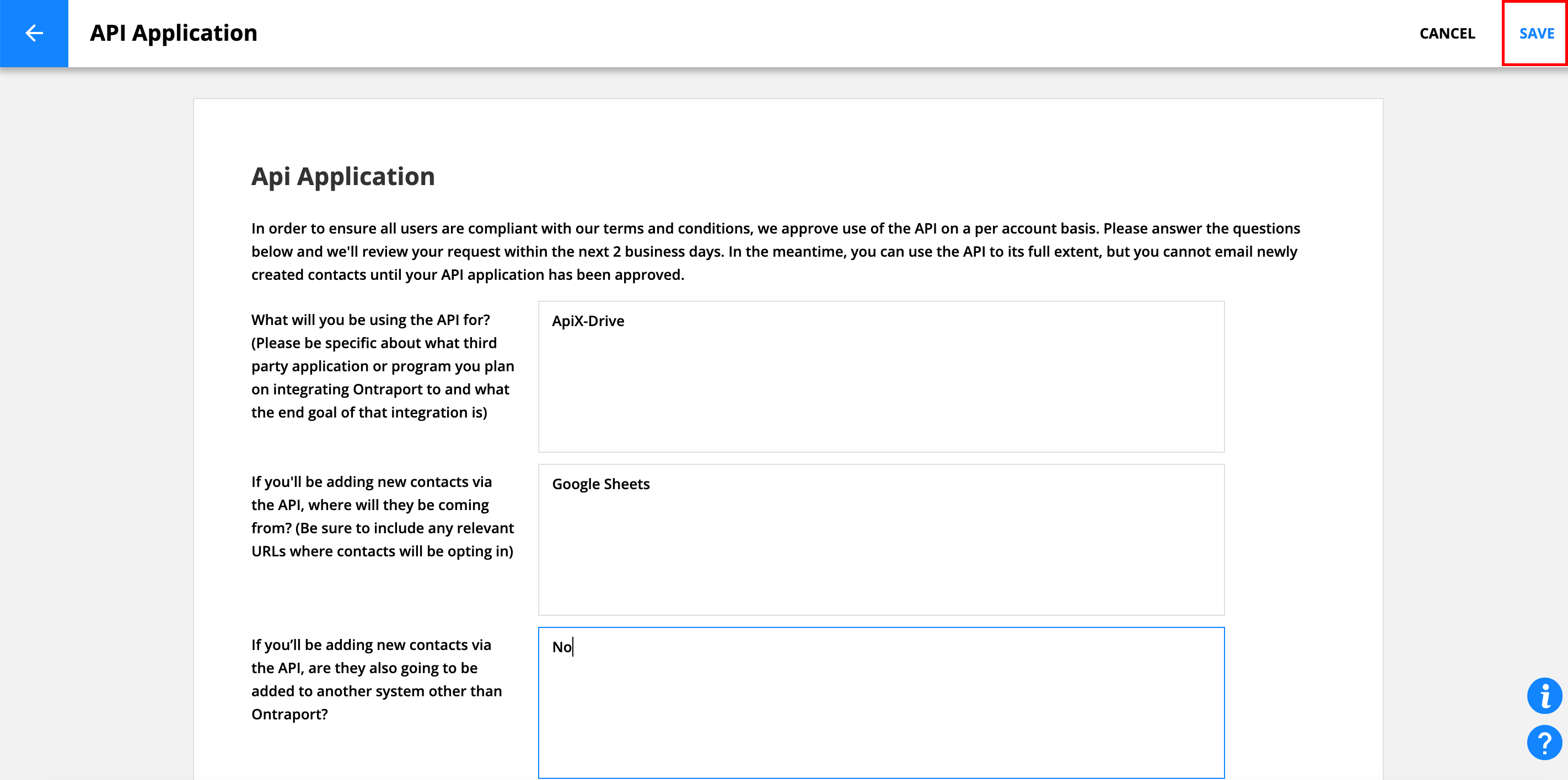 How to Connect Ontraport as Data Destination | Account connection