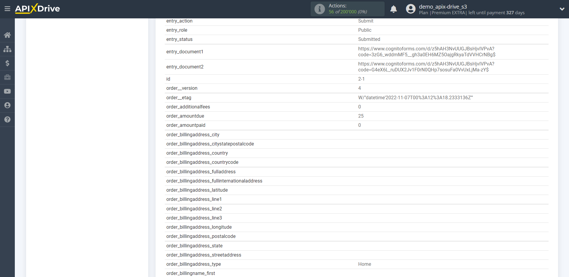 How to Connect Cognito Forms as Data Source | Test data 