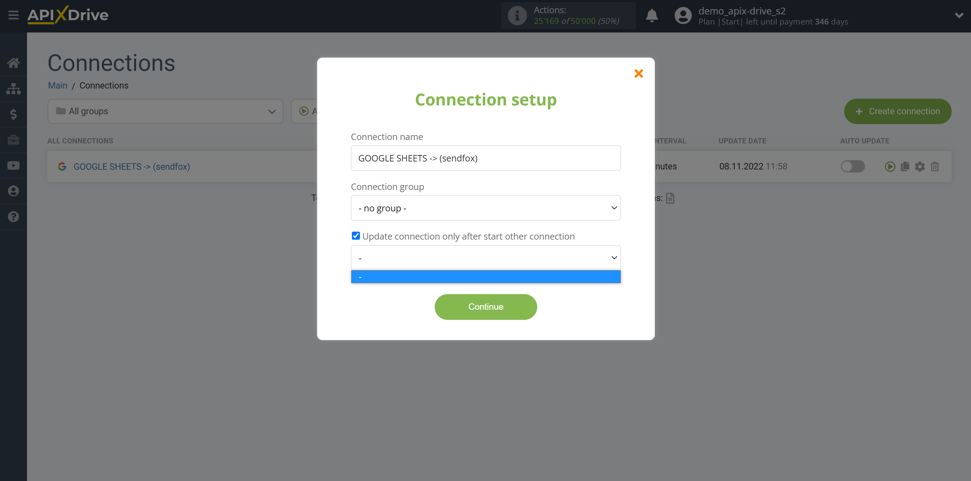 How to Connect SendFox to Apps as Data Destination | Update Priority
