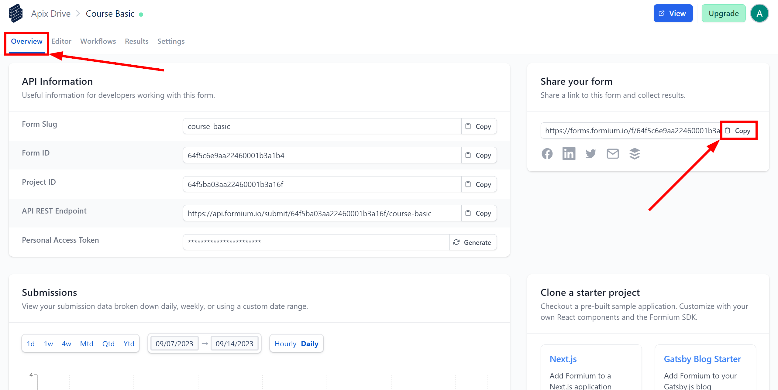 How to Connect Formium as Data Source | Generating test data from a form