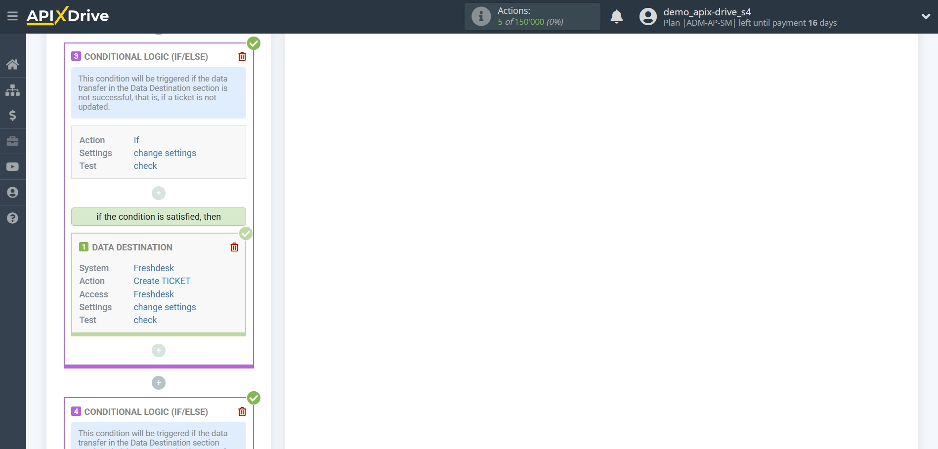 How to setup Freshdesk Update Ticket / Create Ticket | Test data