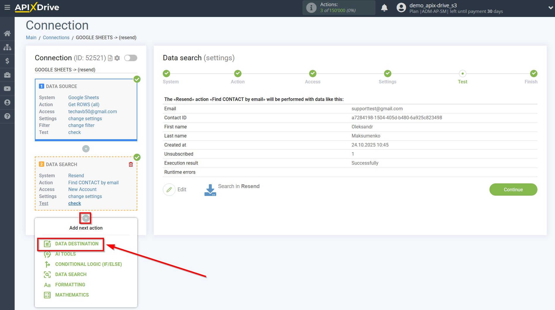 Setting up Resend Contact Search in Google Sheets | Setup Data Destination system Setting up Resend Contact Search in Google Sheets | Setup Data Destination system