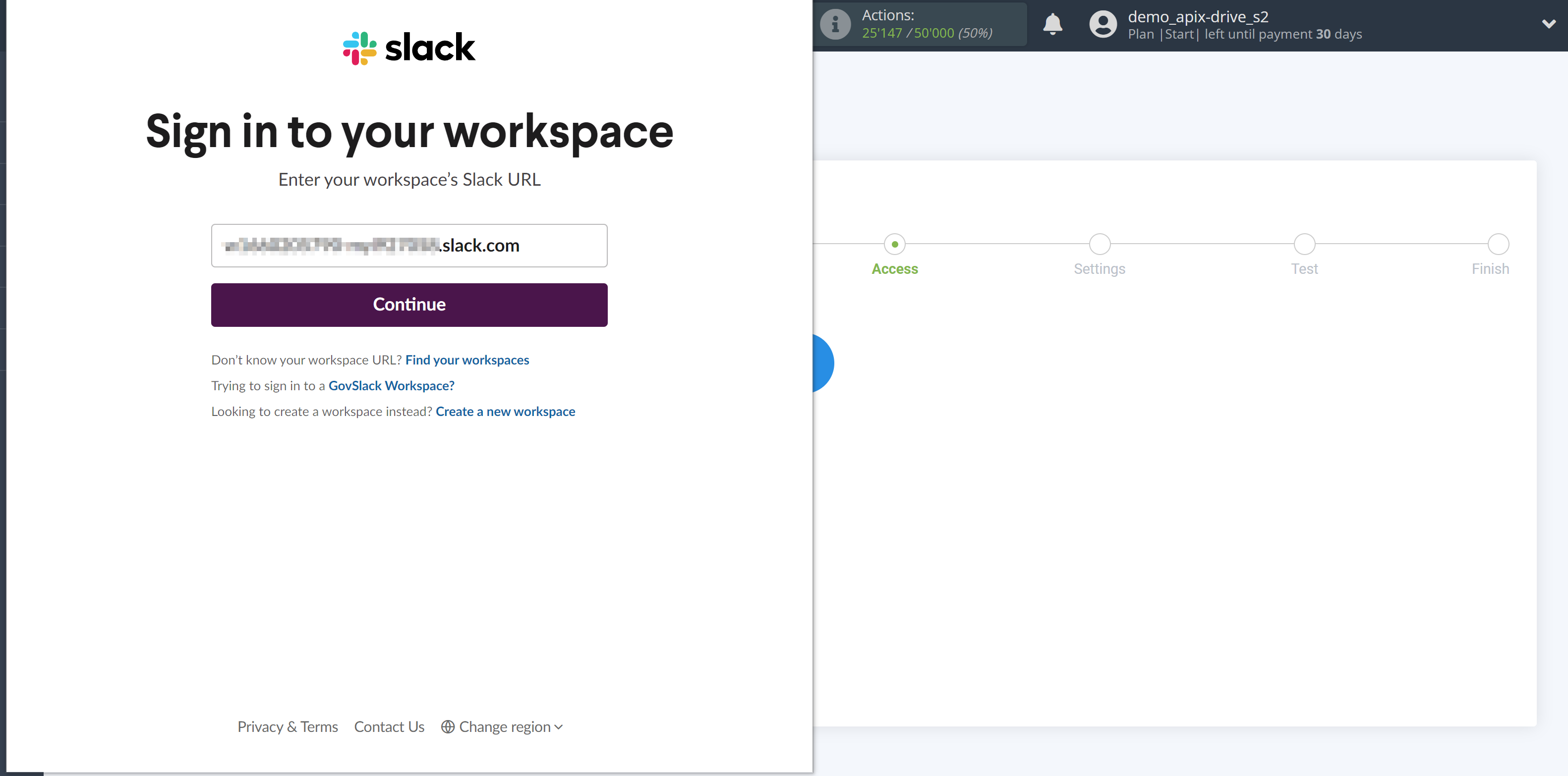 How to Connect Slack as Data Destination | Choice of workspace