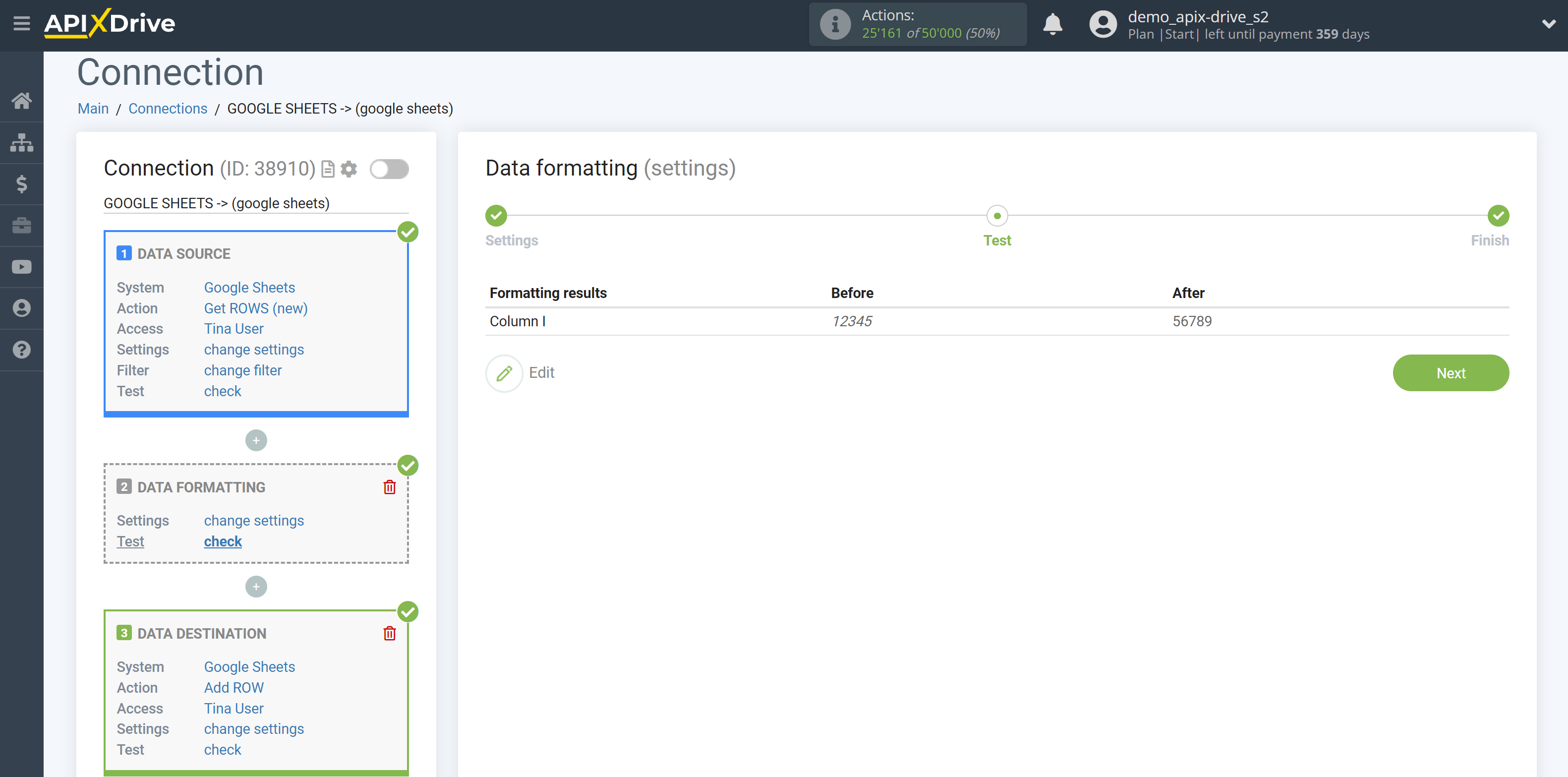 How to setup Data Formatting | Selecting the function Replace