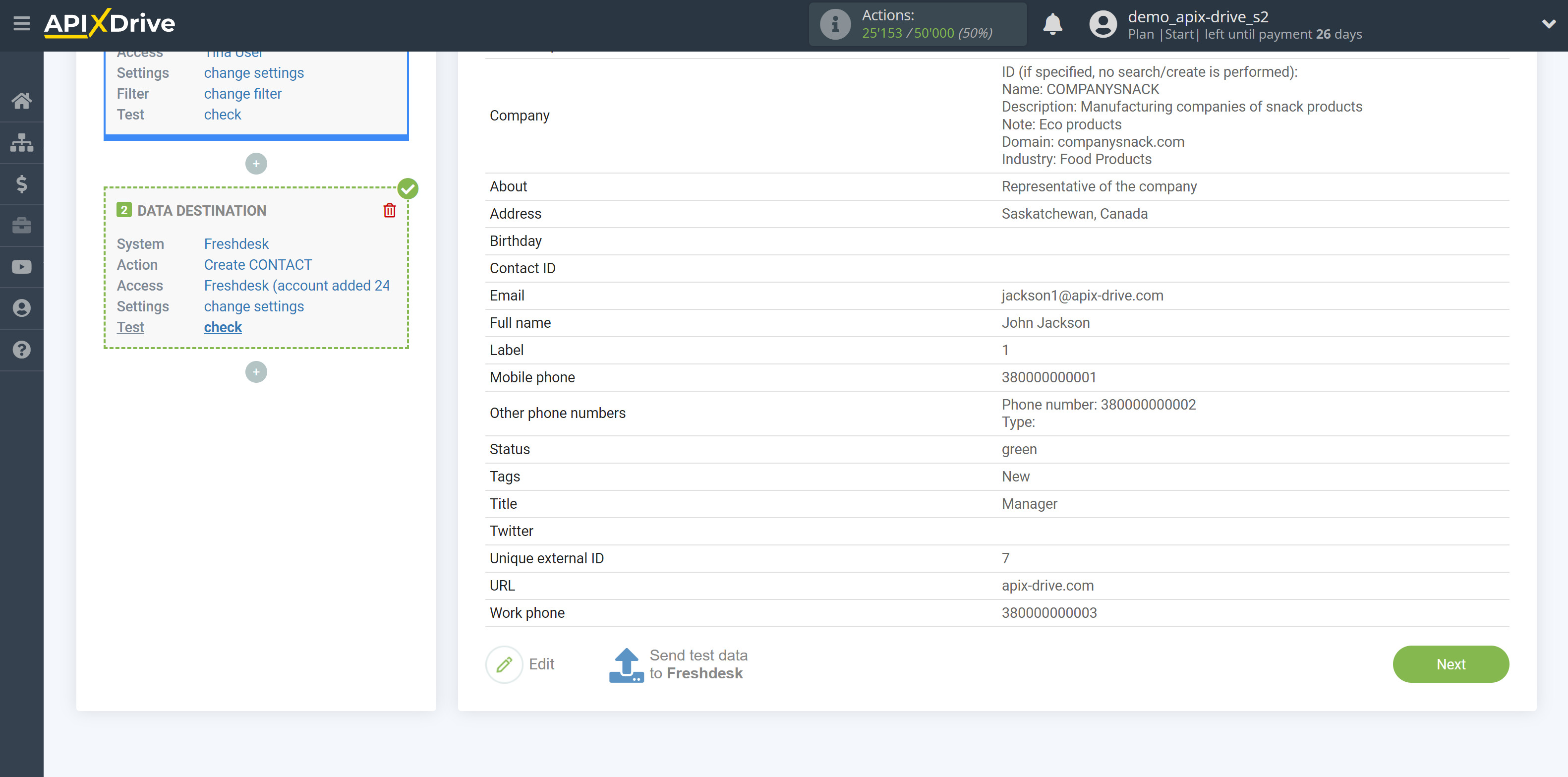 How to Connect Freshdesk as Data Destination | Data Test