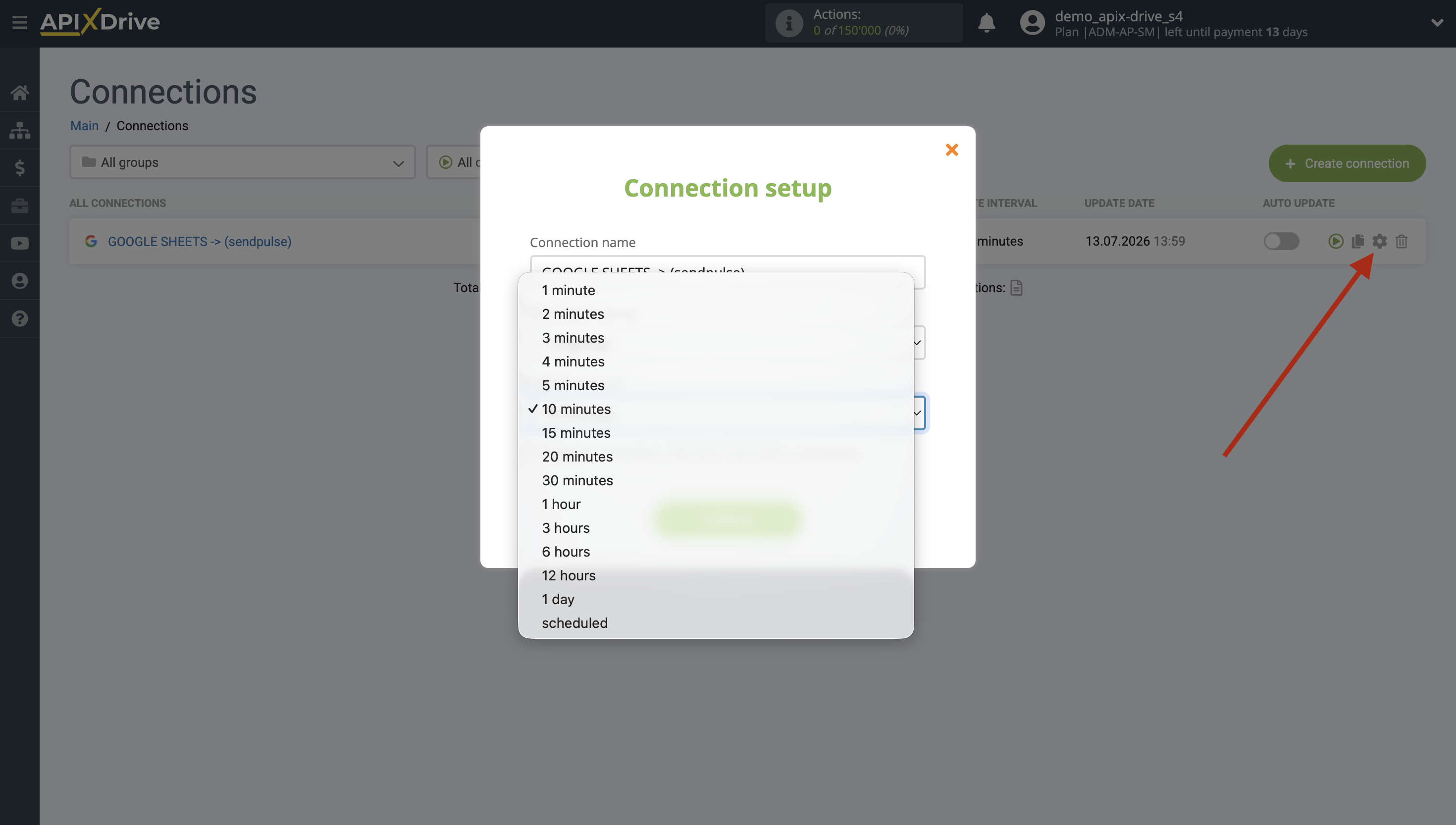 How to Connect SendPulse as Data Destination | Update interval How to Connect SendPulse as Data Destination | Update interval