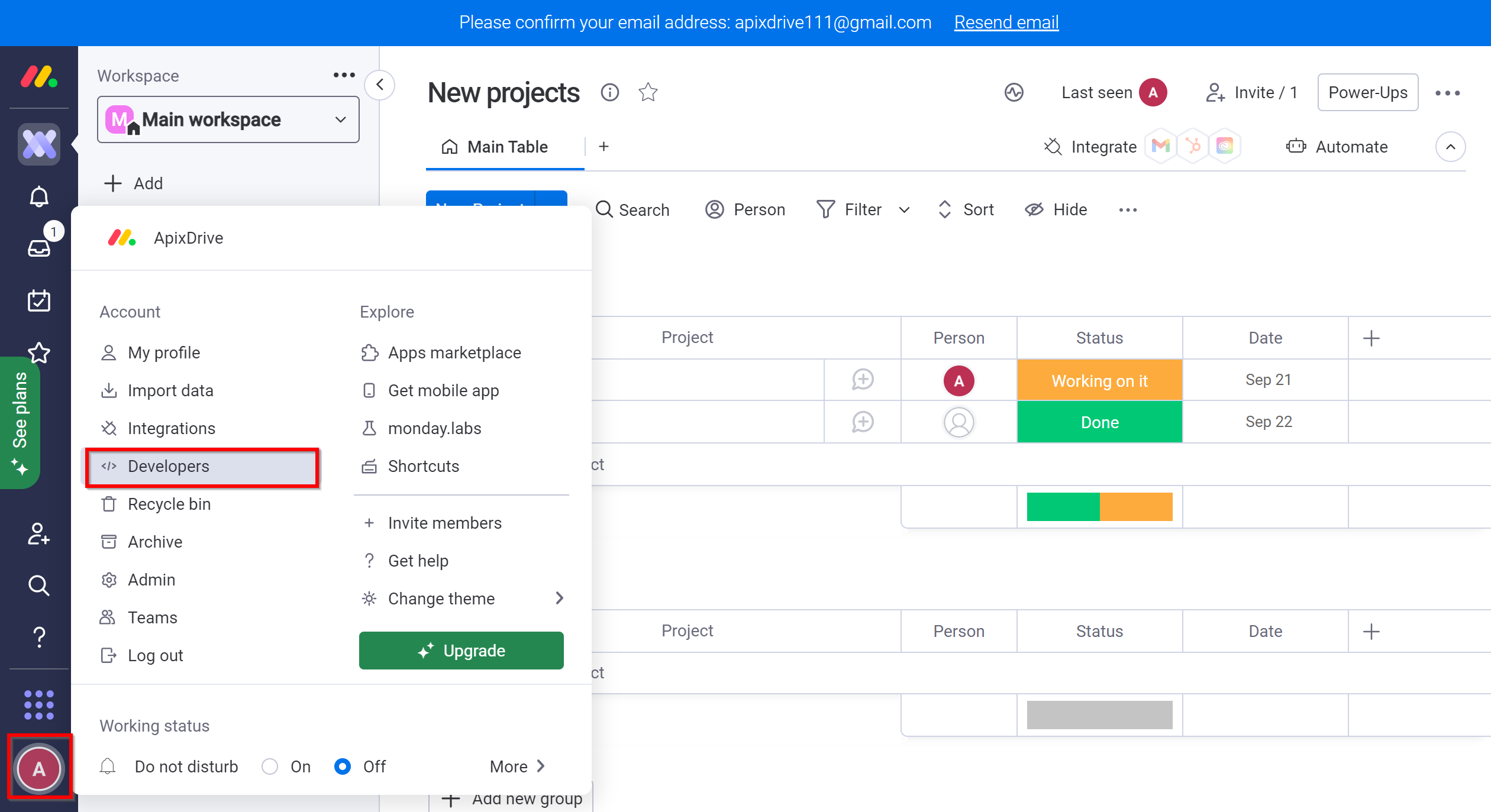 How to Connect Monday.com as Data Destination | Account connection