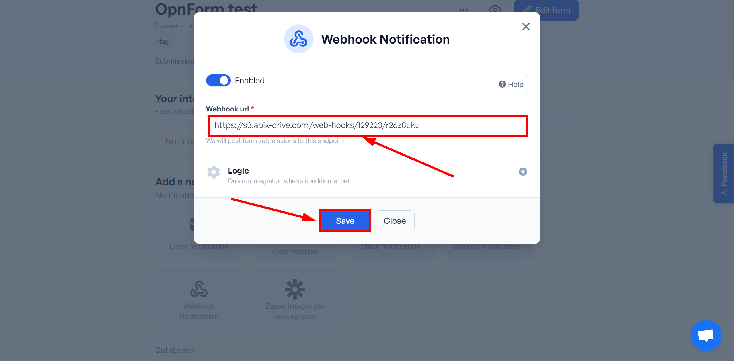 How to Connect OpnForm as Data Source | Webhook Setup