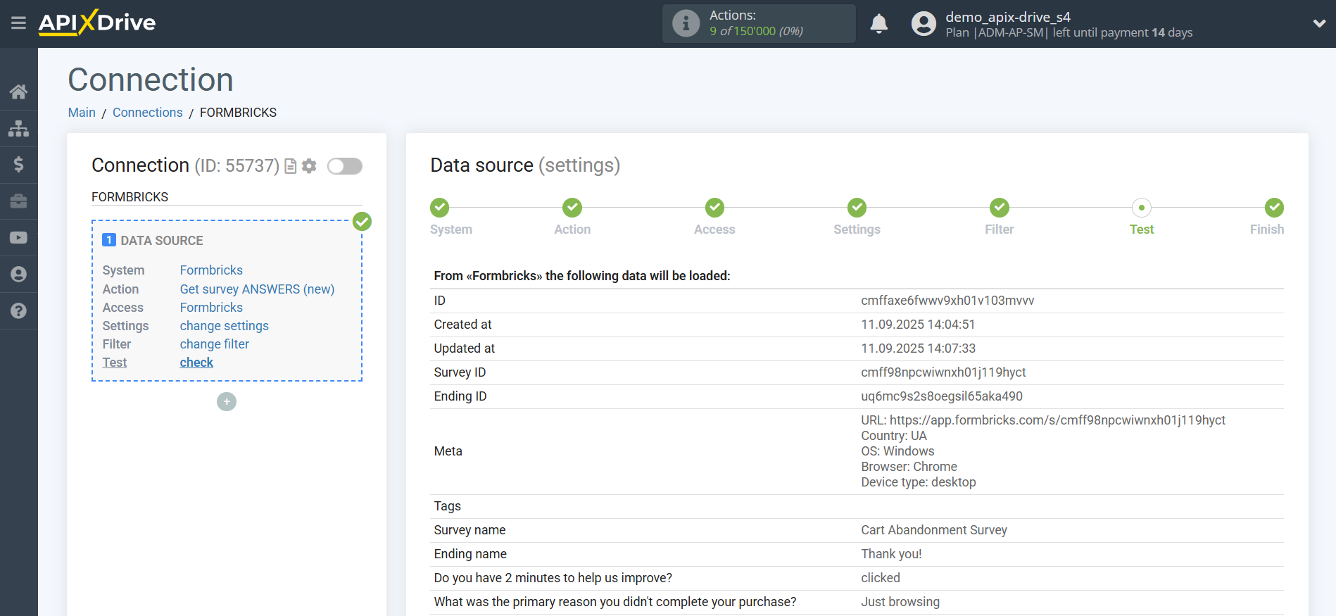 How to Connect Formbricks as Data Source | Data Test How to Connect Formbricks as Data Source | Data Test