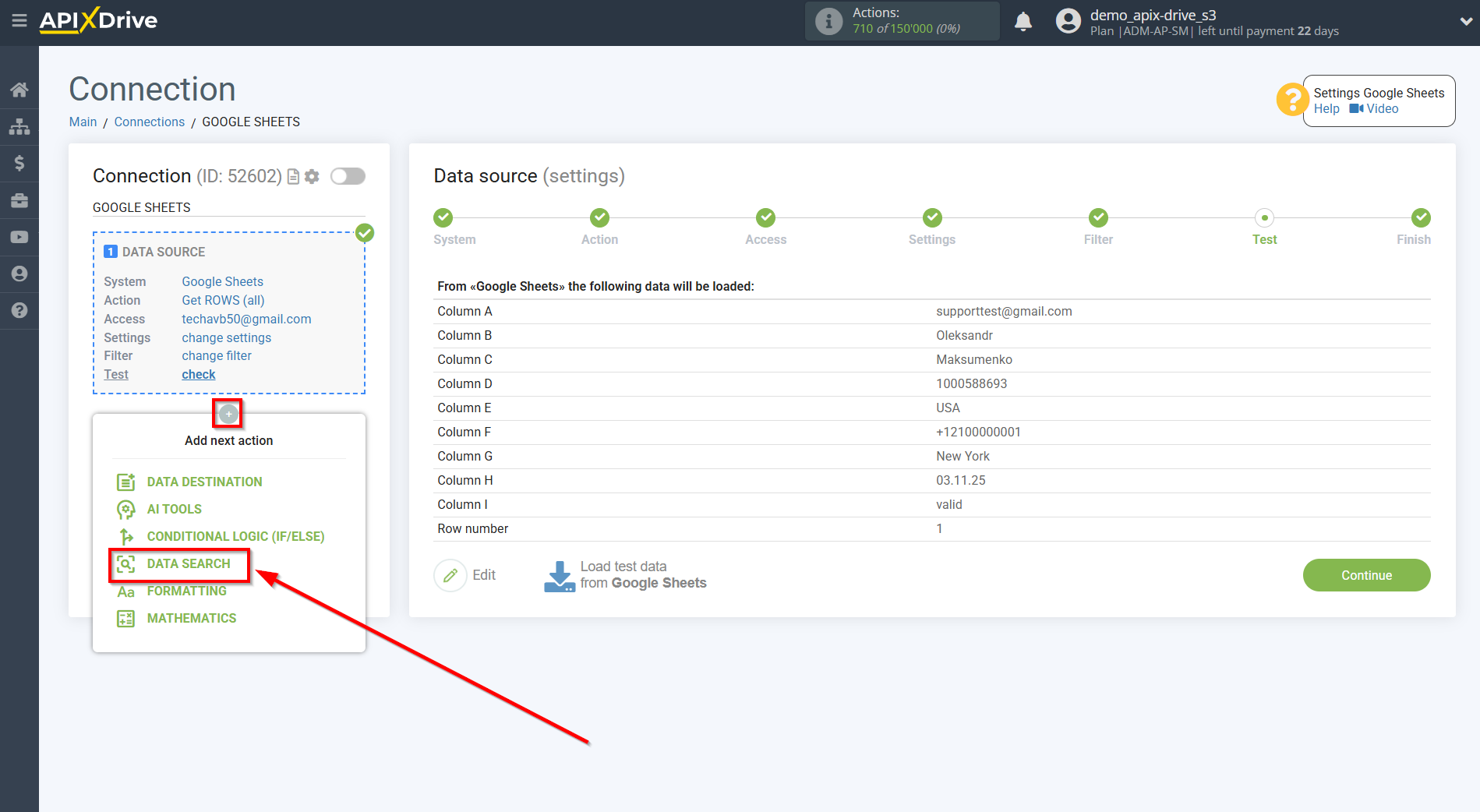 Setting Search to Verification E-MAIL Clearout in Google Sheets | Add data Search Setting Search to Verification E-MAIL Clearout in Google Sheets | Add data Search