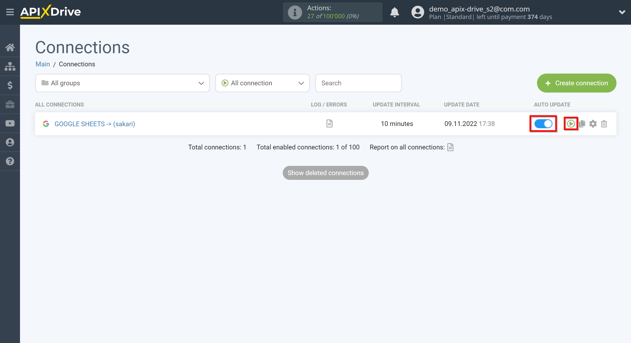 How to Connect Sakari as Data Destination | Enable auto-update