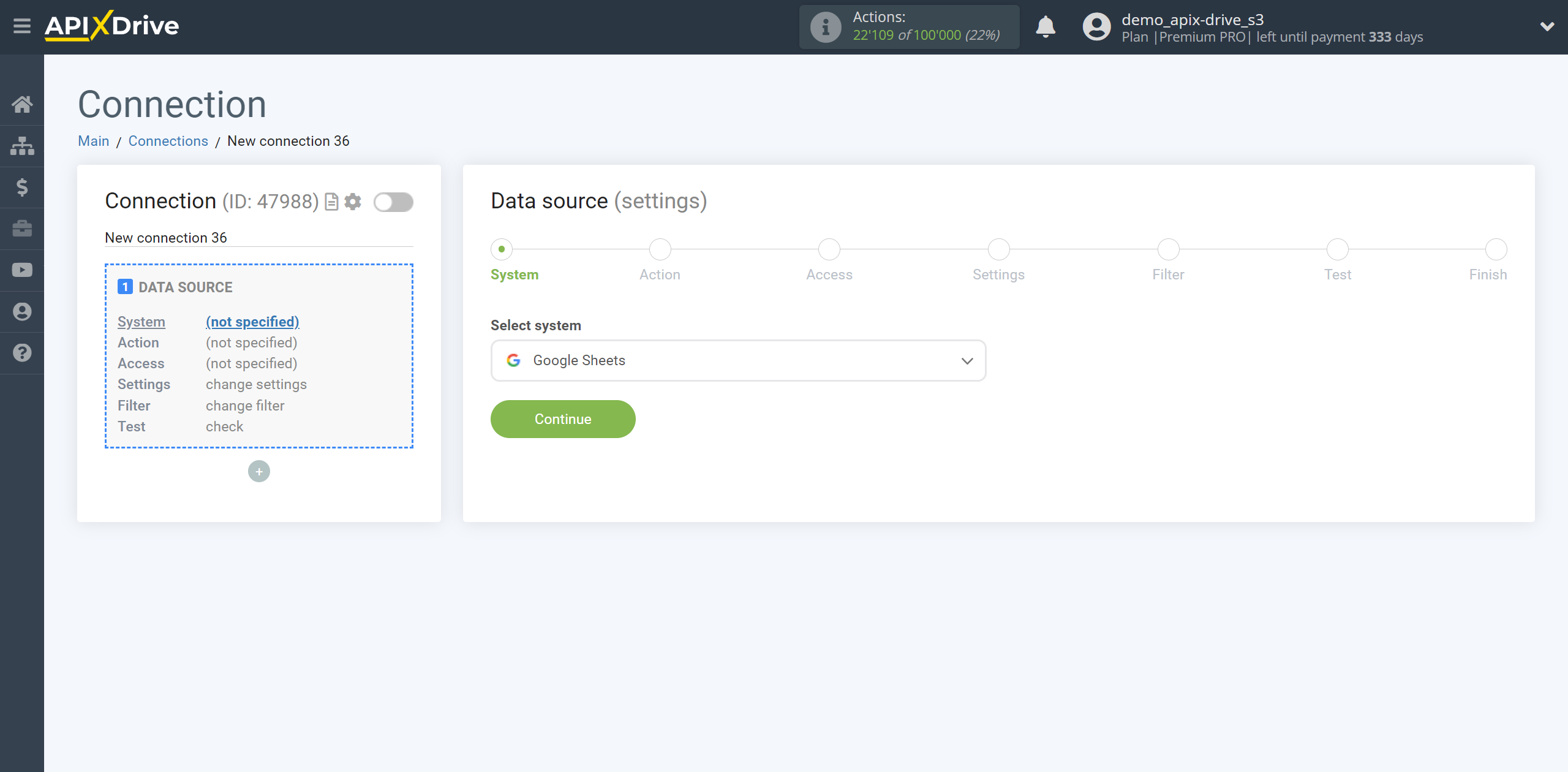 How to setup KeepinCRM Update Agreement / Create Agreement | System selection a Data Source