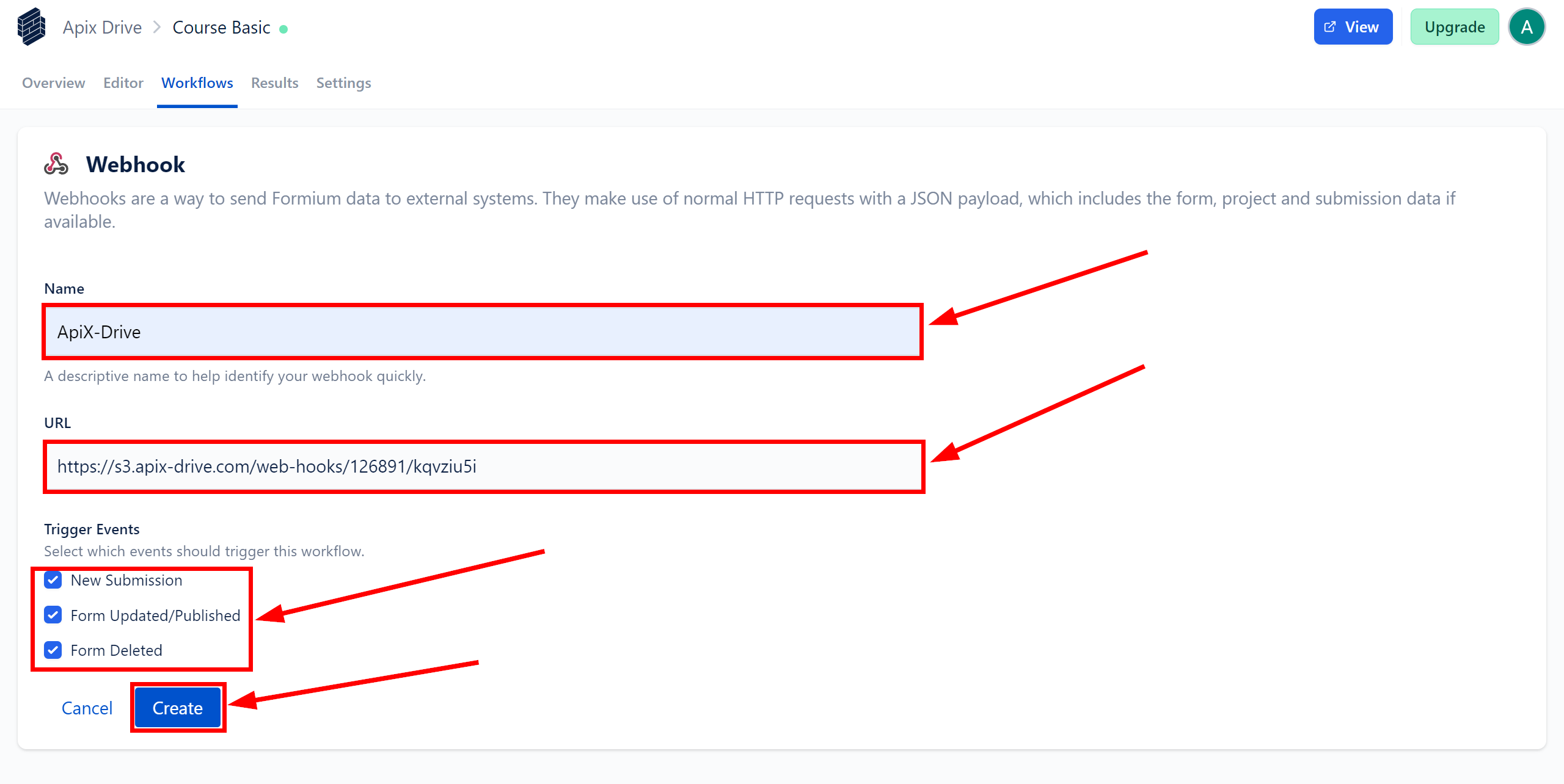 How to Connect Formium as Data Source | Webhook Setup