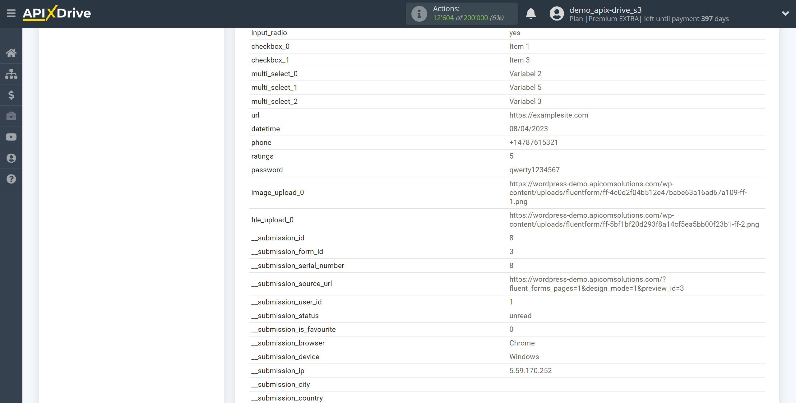 How to Connect Fluent Forms Pro as Data Source | Test Data