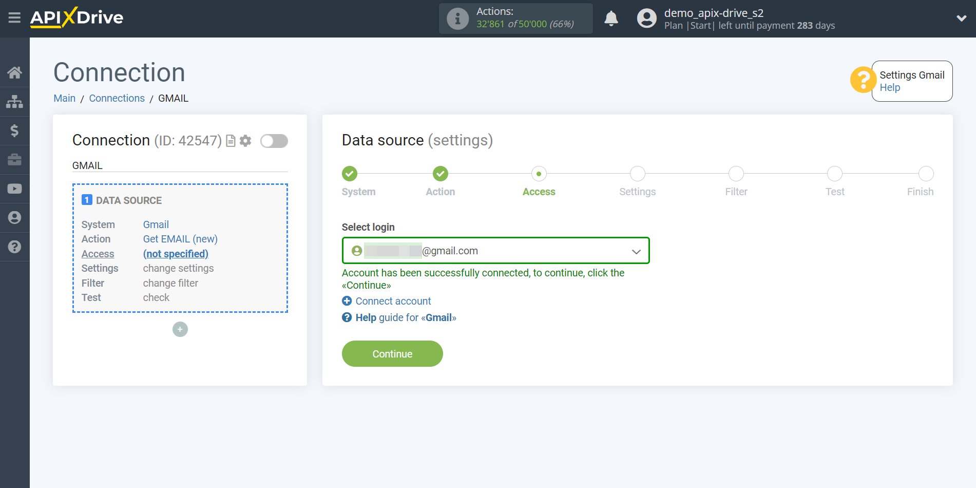 Setting up analyze emails with OpenAI (ChatGPT) | Account selection