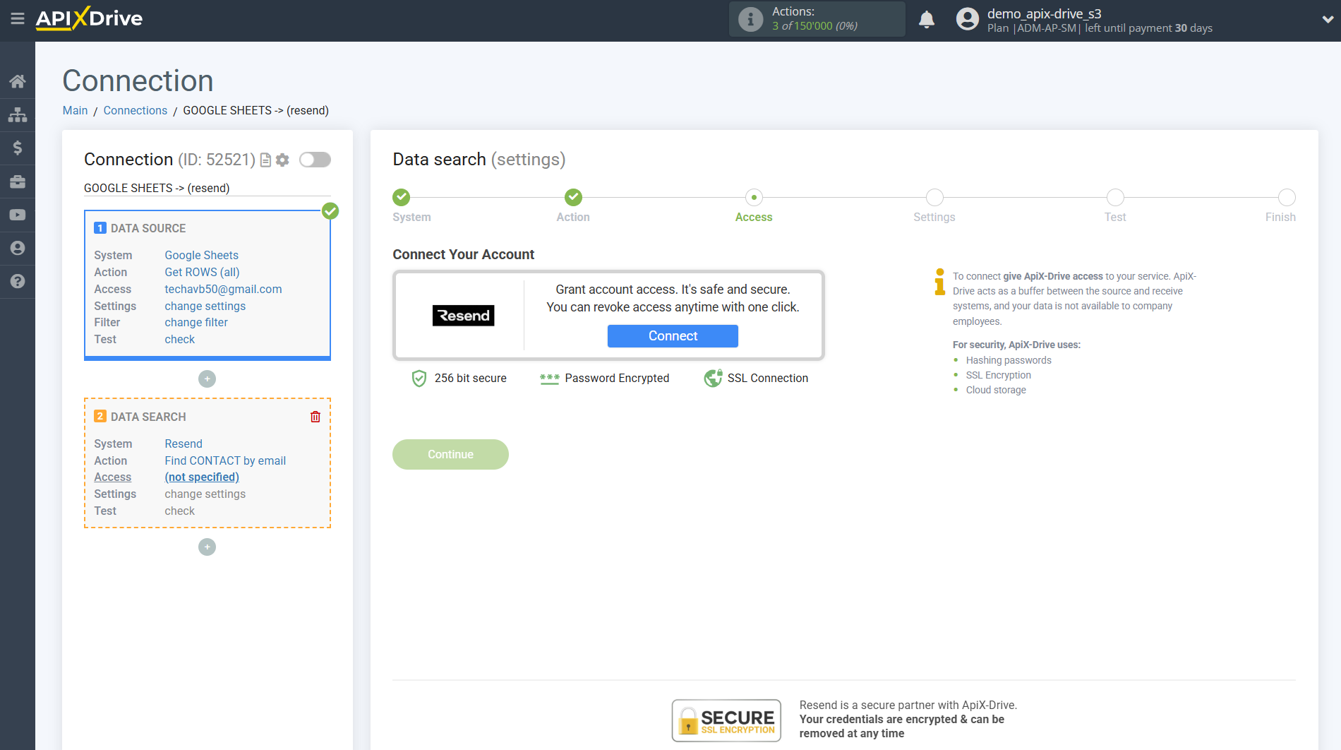 Setting up Resend Contact Search in Google Sheets | Connecting account Setting up Resend Contact Search in Google Sheets | Connecting account
