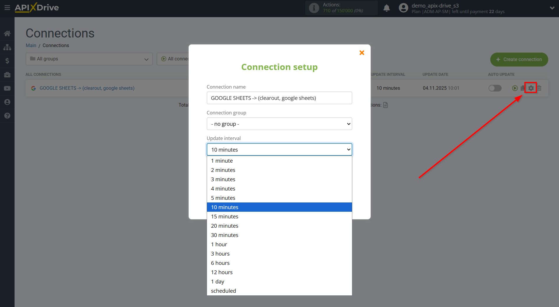 Setting Search to Verification E-MAIL Clearout in Google Sheets | Update interval Setting Search to Verification E-MAIL Clearout in Google Sheets | Update interval