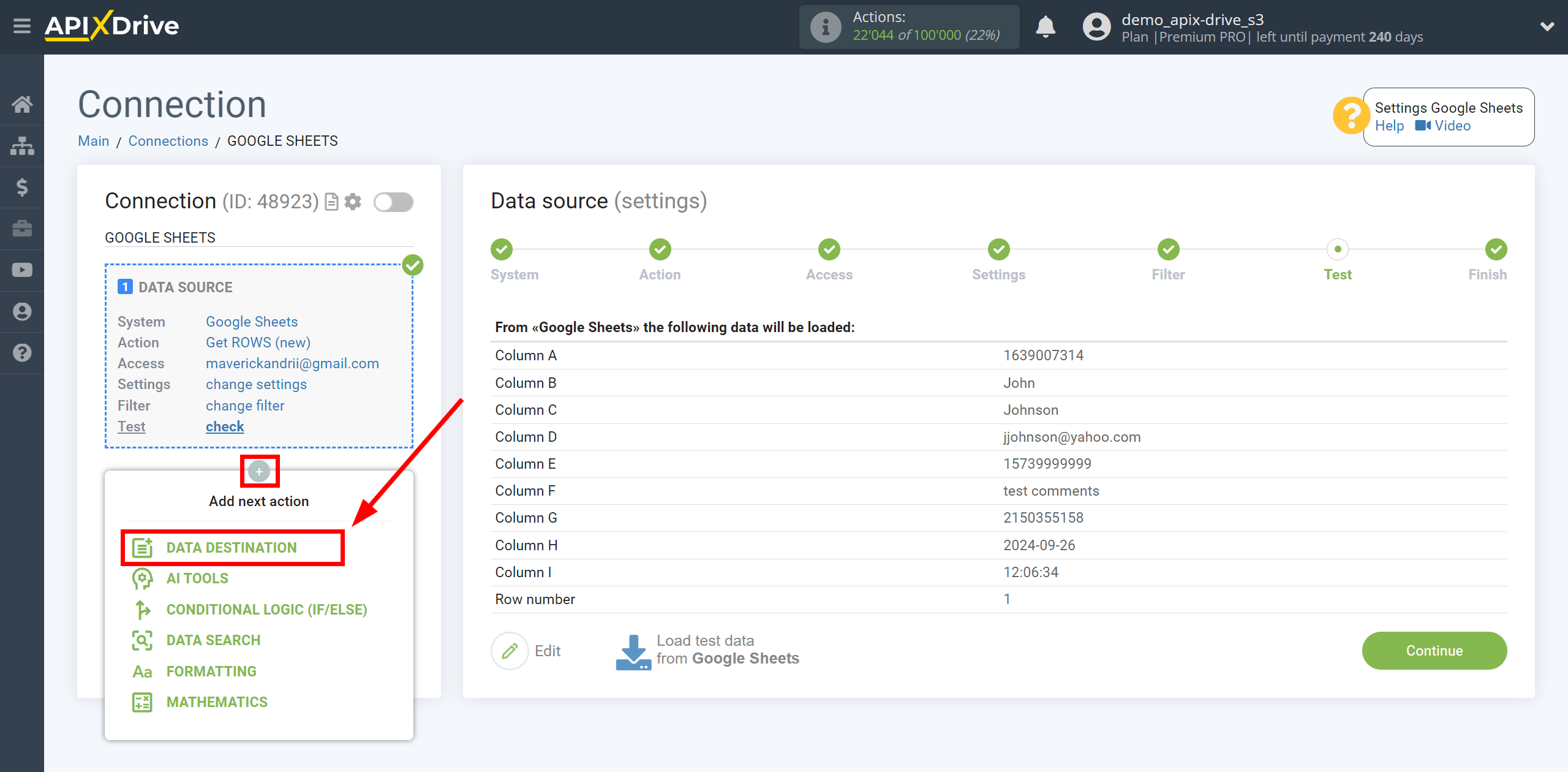 How to setup Monday.com Update Note / Create Note | Start setting up Data Destination