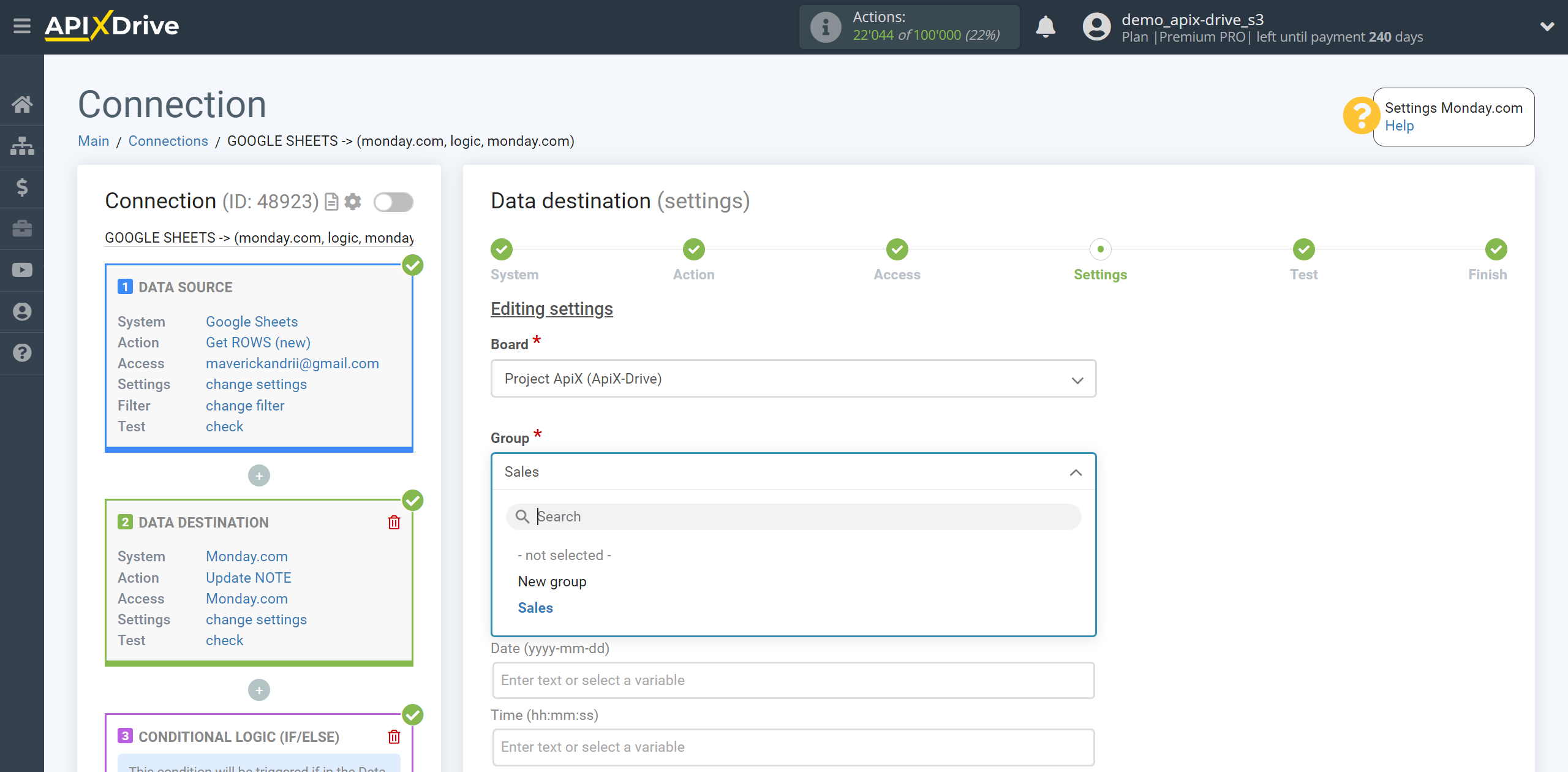 How to setup Monday.com Update Note / Create Note | Assigning Fields