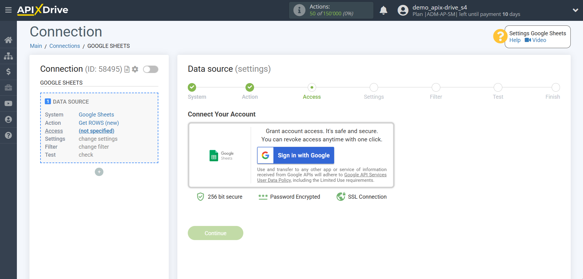 Setting up Anthropic in Google Sheets | Connecting account