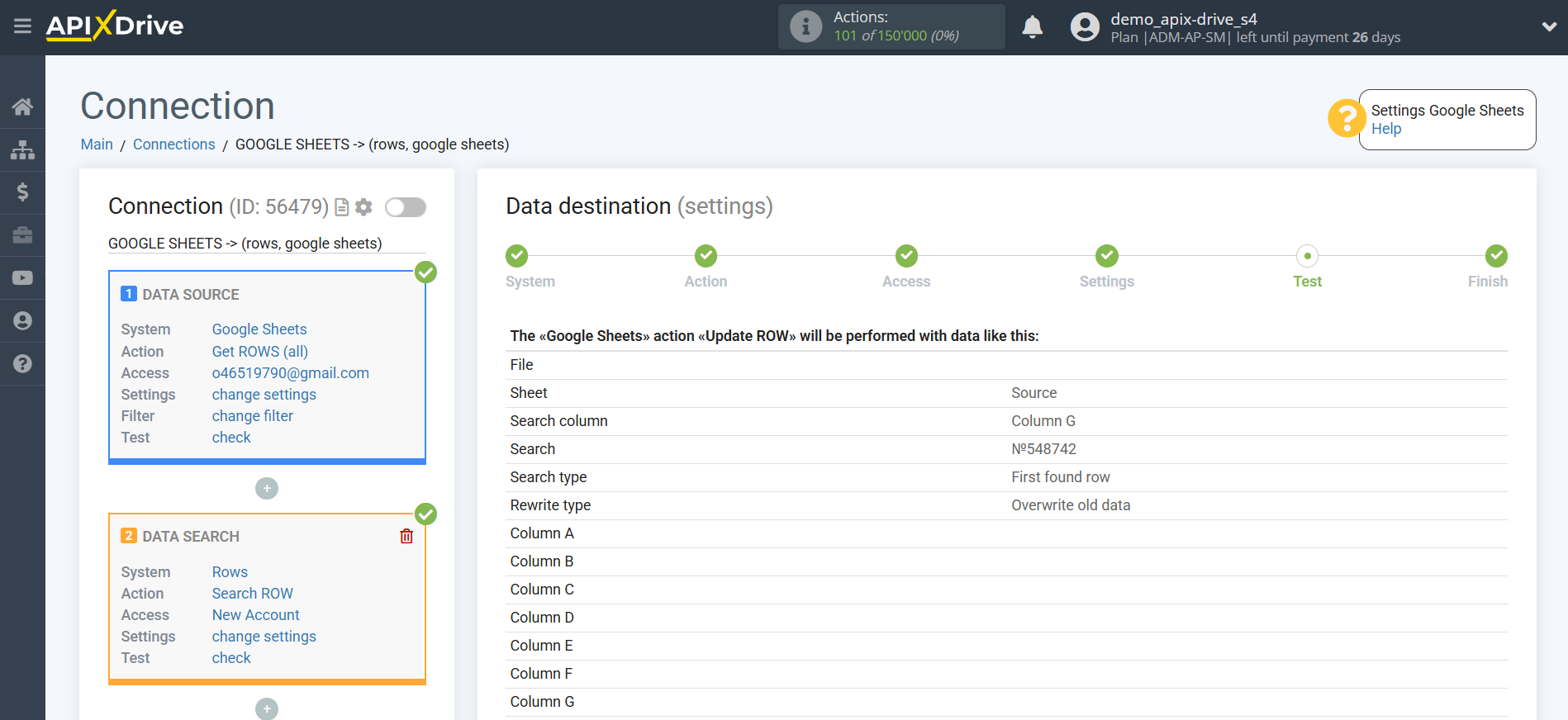 Setting up an Rows Item Search in Google Sheets | Test data Setting up an Rows Item Search in Google Sheets | Test data