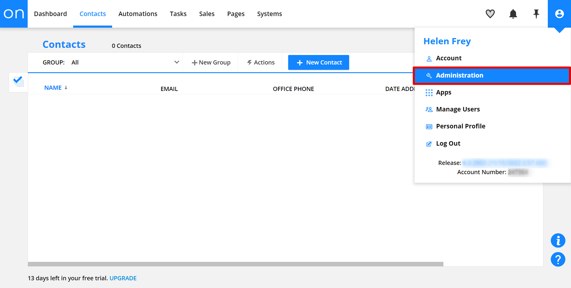 How to Connect Ontraport as Data Destination | Account connection