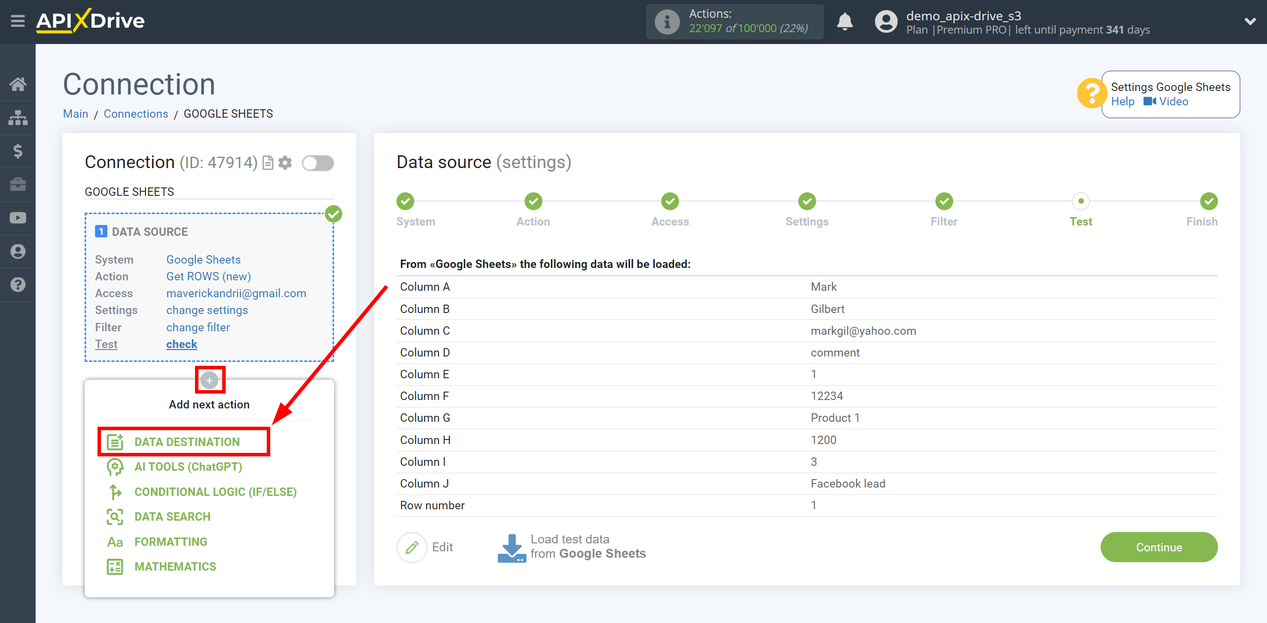 How to setup KeyCRM Update Lead / Create Lead | Start setting up Data Destination