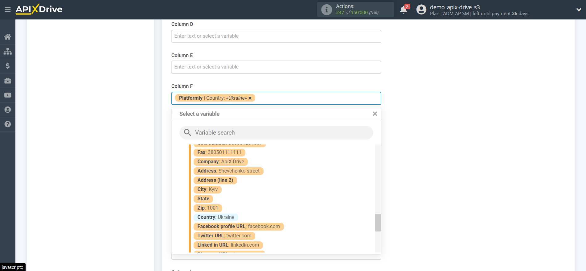How to Connect Platformly as Data Search | Assigning fields How to Connect Platformly as Data Search | Assigning fields