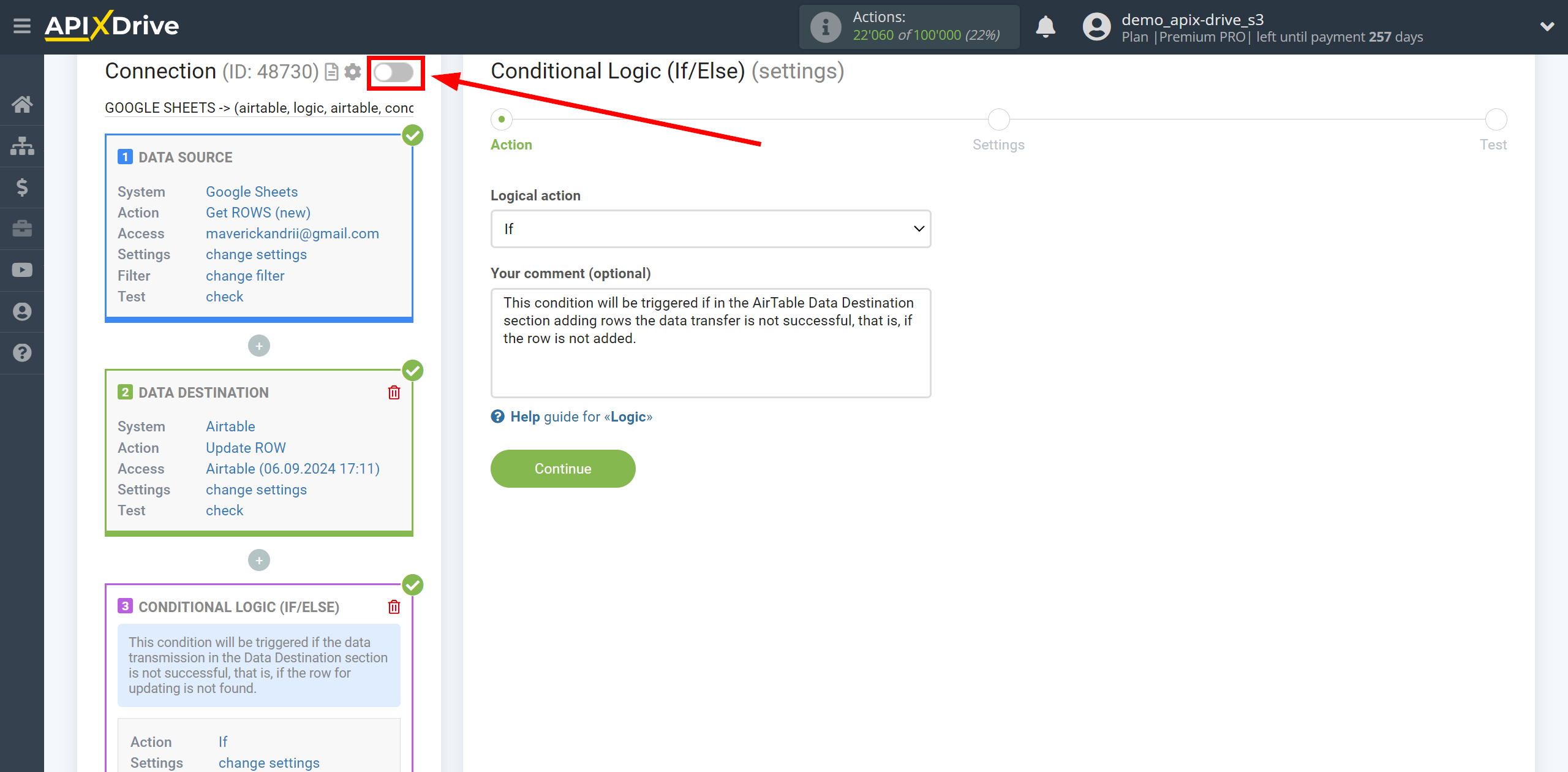 How to setup AirTable Update Row / Add Row | Action selection