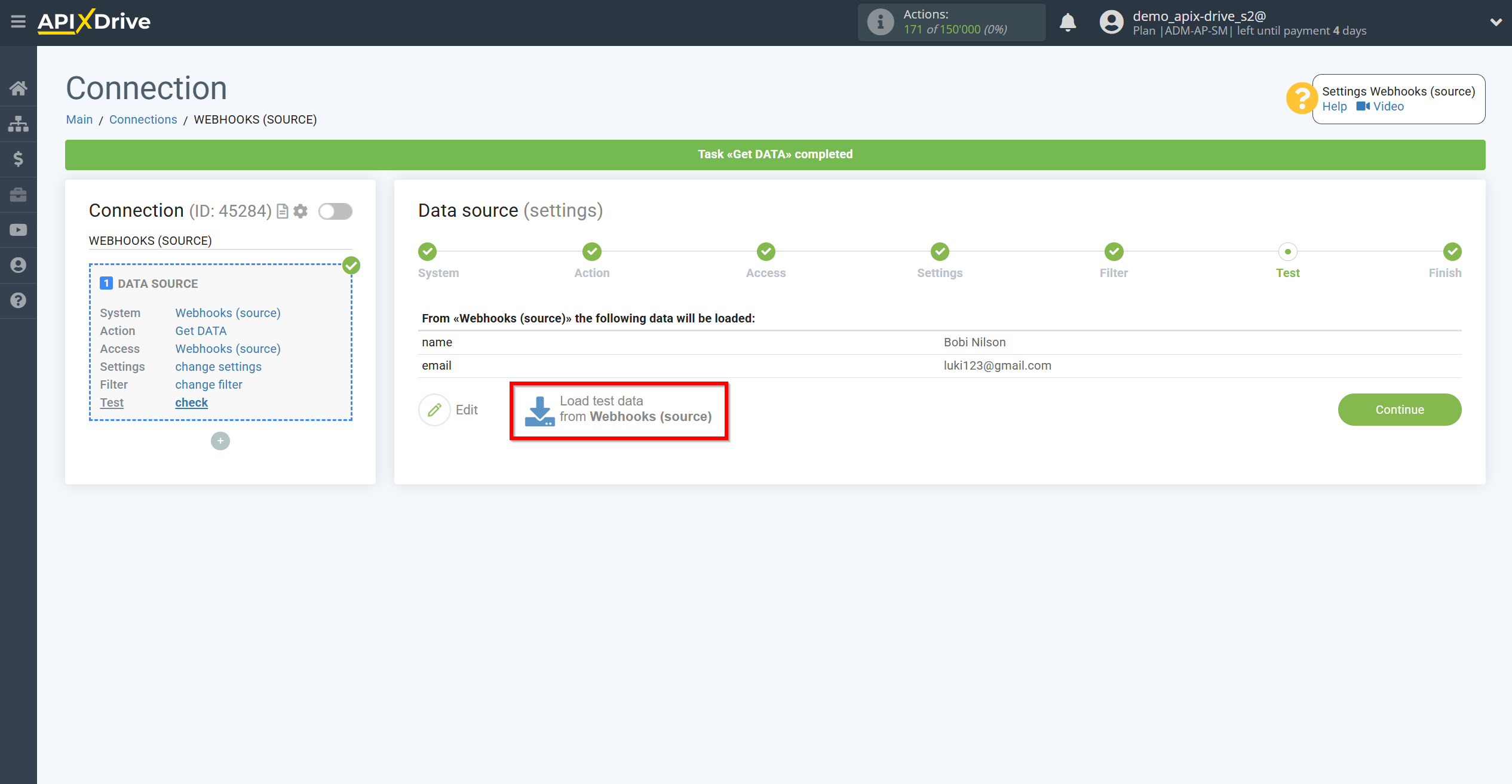 Resubmitting Data | Loading Test Data in Webhooks Data Source Resubmitting Data | Loading Test Data in Webhooks Data Source