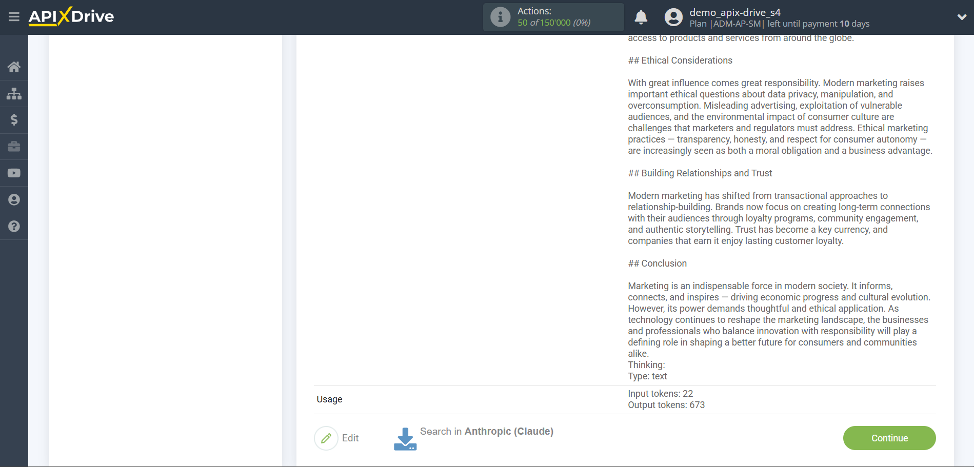 Setting up Anthropic in Google Sheets | Test data