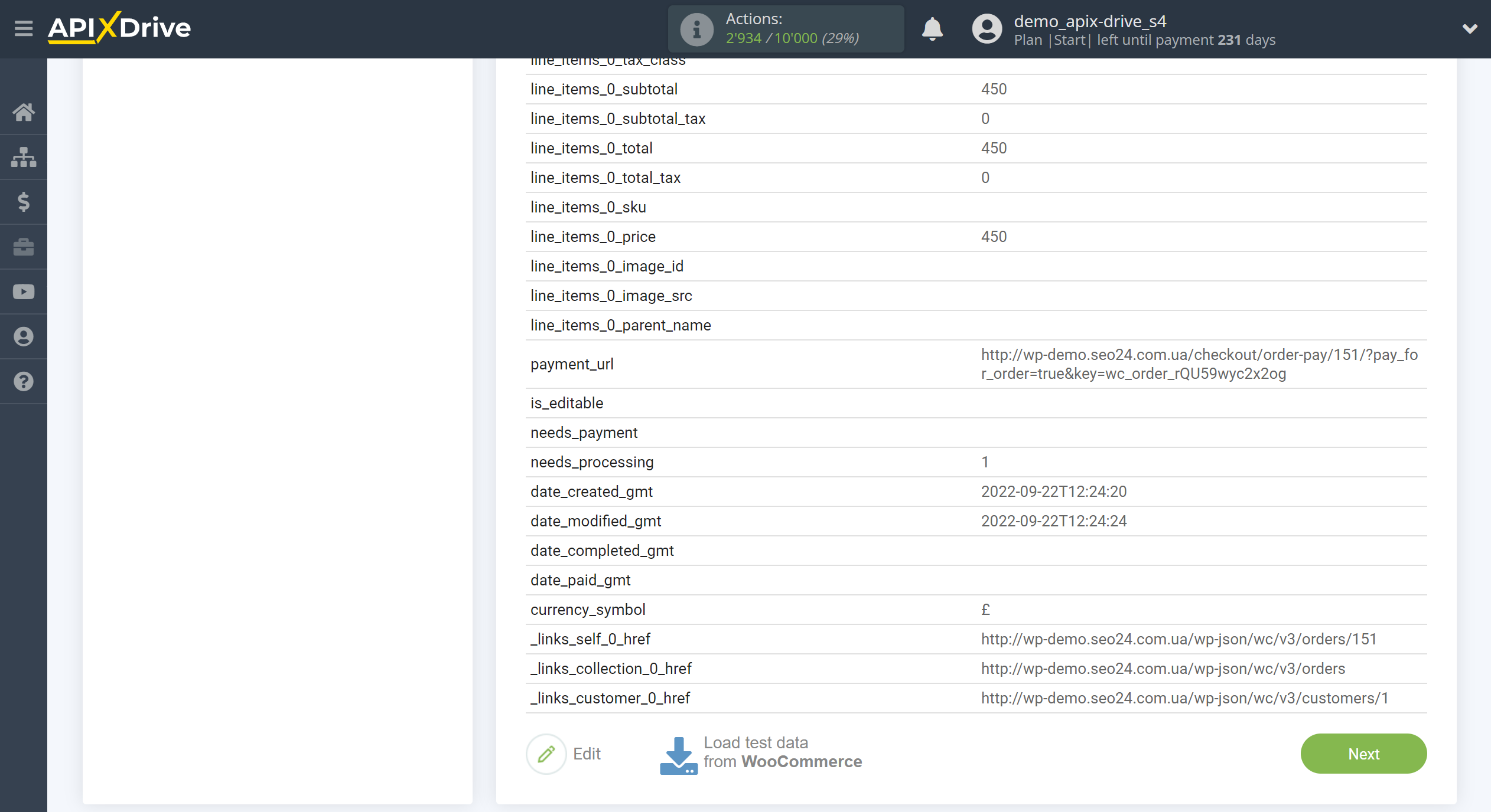 How to Connect WooCommerce as Data Source | Test data