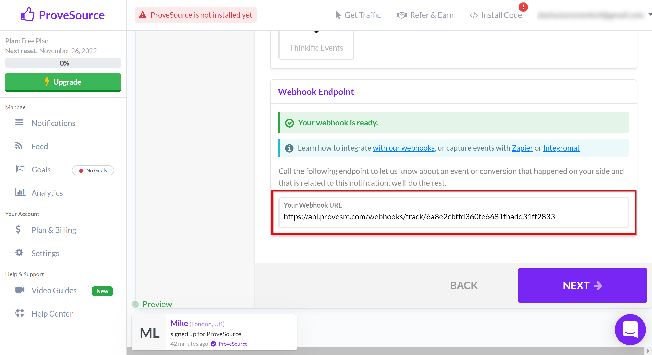 How to Connect Webhooks as Data Destination | Webhook setup