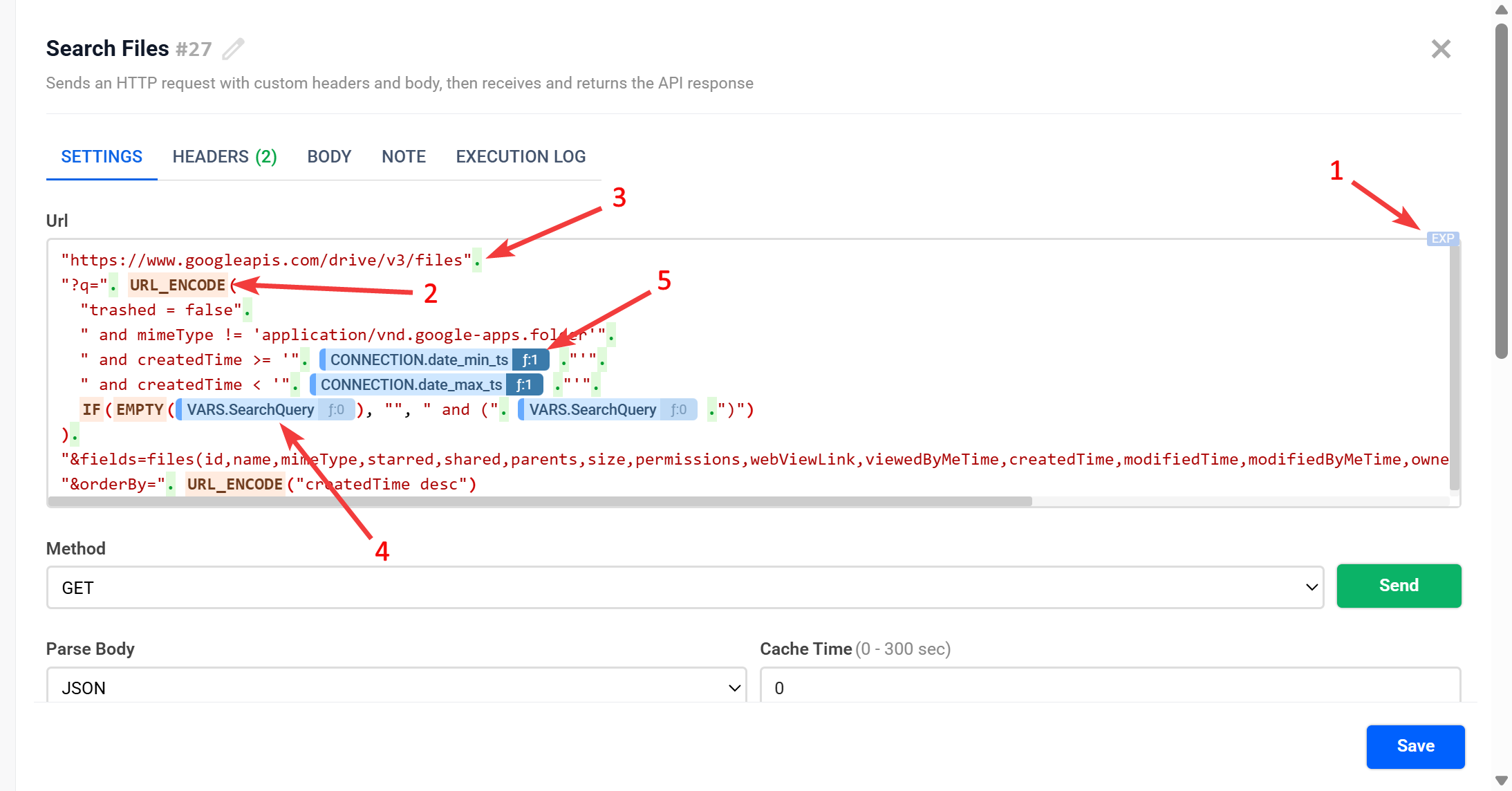 HTTP Request | Просунутий варіант в режимі EXP