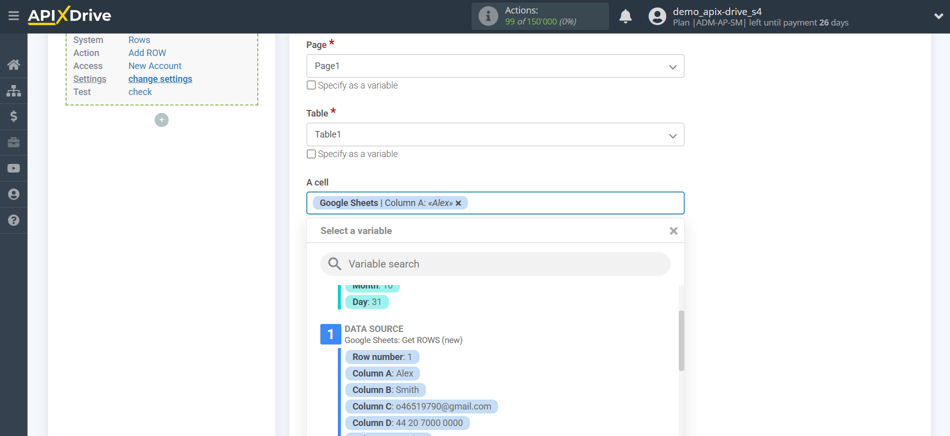 How to Connect Rows as Data Destination | Assigning fields How to Connect Rows as Data Destination | Assigning fields