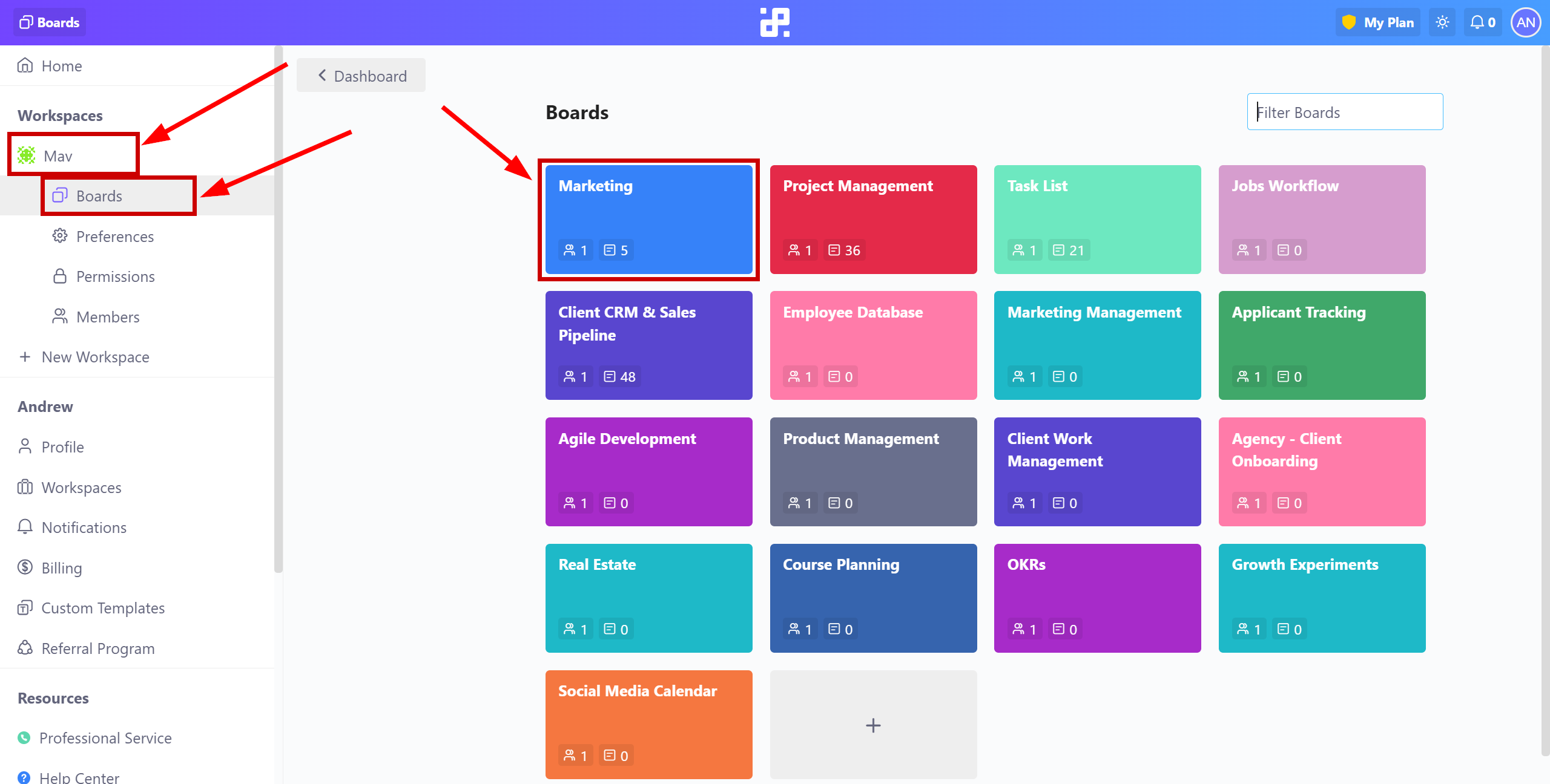 How to Connect Infinity as Data Source | Selection a Workspace and Board